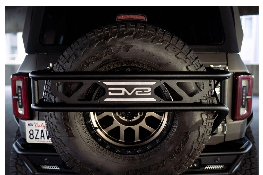 2021-2023 Ford Bronco DV8 Spare Tire Guard & Accessory Mount - Heavy Duty Off-Road Protection for Adventure & Overlanding