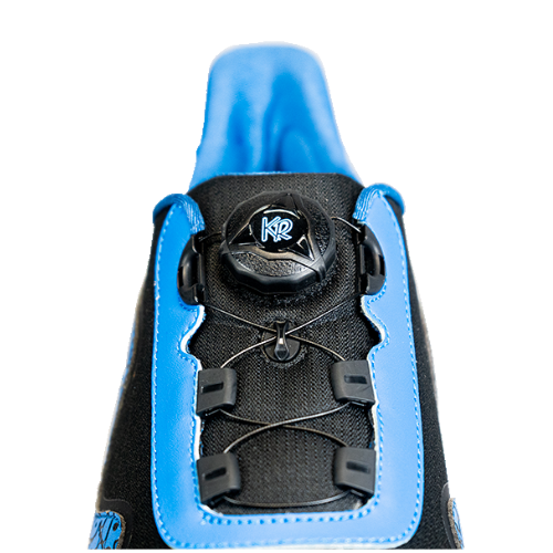 KR Strikeforce TPC Gladiator Blue/Black High Performance Men's Right Hand Bowling Shoes - Perfect for League Play & Tournament Bowling