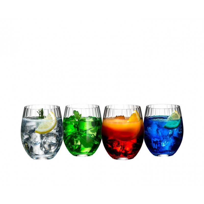 Riedel Mixing Tonic & Stemless Cocktail Glass Set - Premium Barware for Gin & Tonic, Whiskey, and Cocktails - Perfect for Home Bars, Parties, and Entertaining