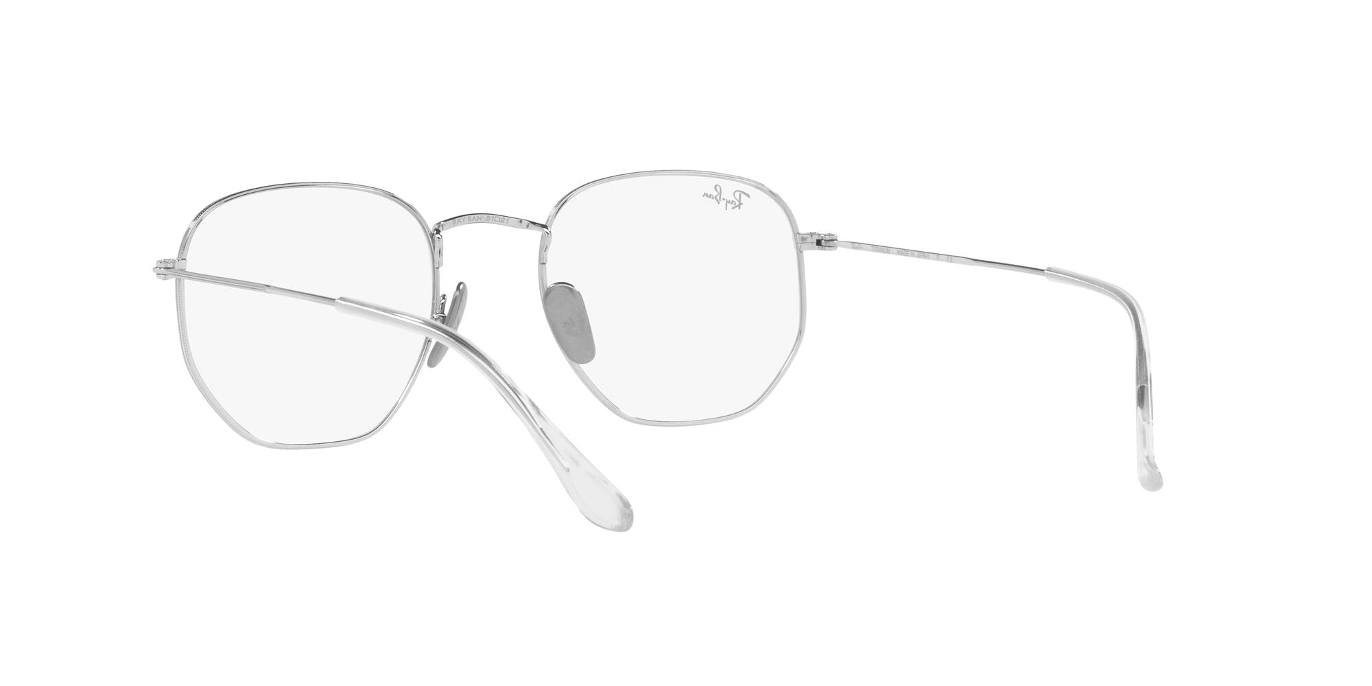 Ray-Ban Rx8148v Hexagonal Titanium Prescription Glasses Frames - Lightweight Durable Eyewear for Men & Women | Perfect for Reading, Driving & Fashion Accessories