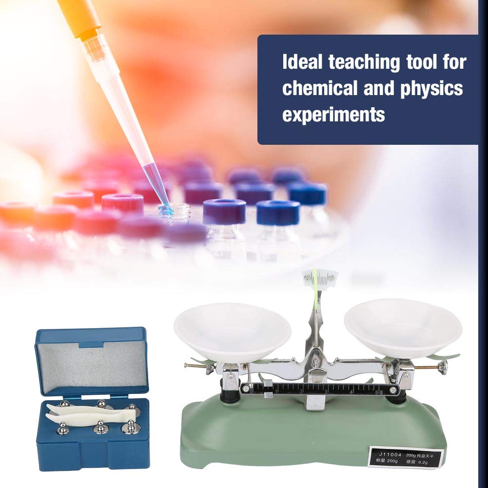 Precision Double Pan Balance Scale with 5 Weights - Lab & School Mechanical Tray Scale for Accurate Measurements | Perfect for Science Experiments, Chemistry Labs & Classroom Education