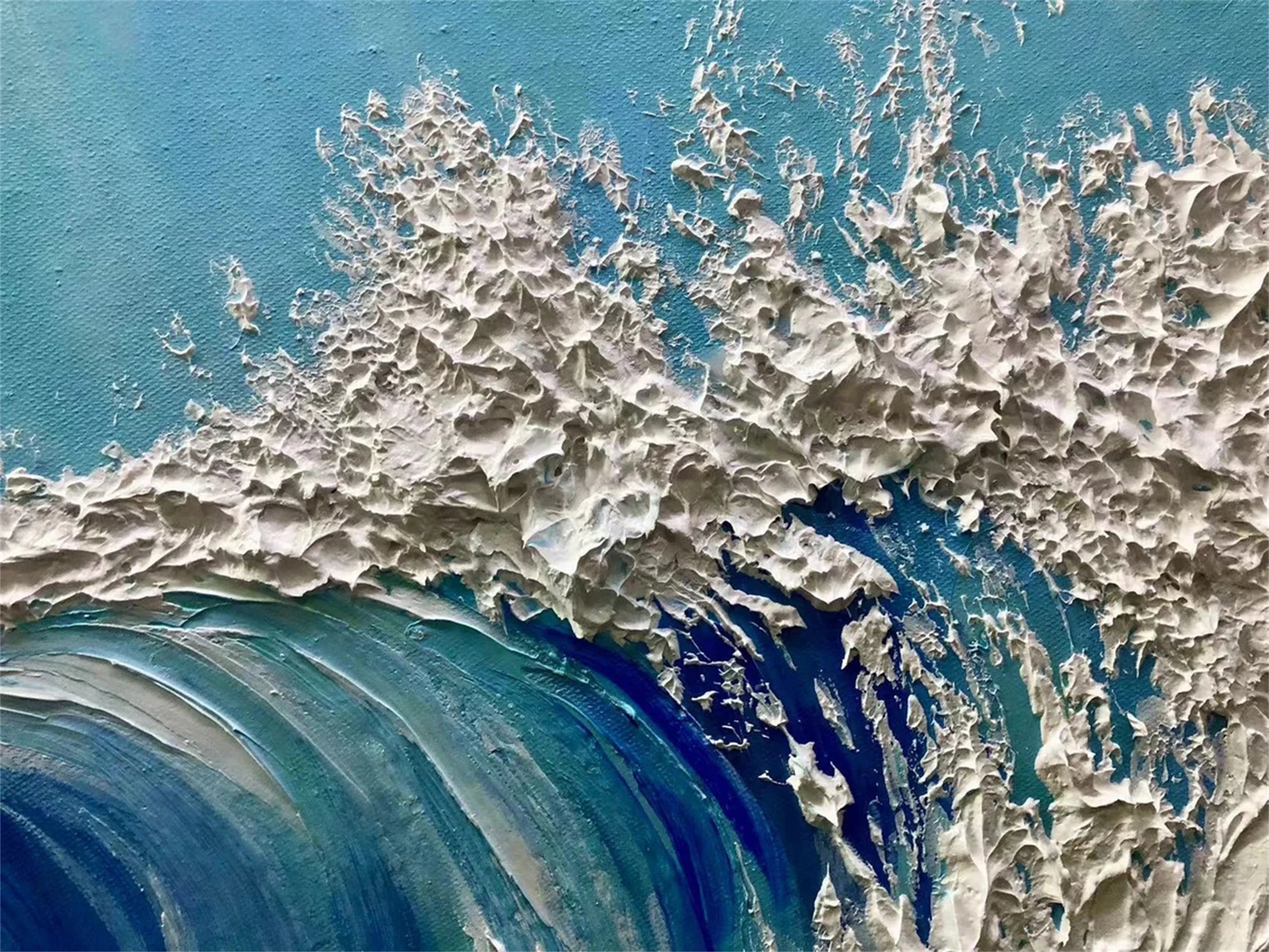 Ocean and Sky Painting #OS 070 - Stunning Seascape Wall Art for Home & Office Decor - Perfect for Living Room, Bedroom or Beach House