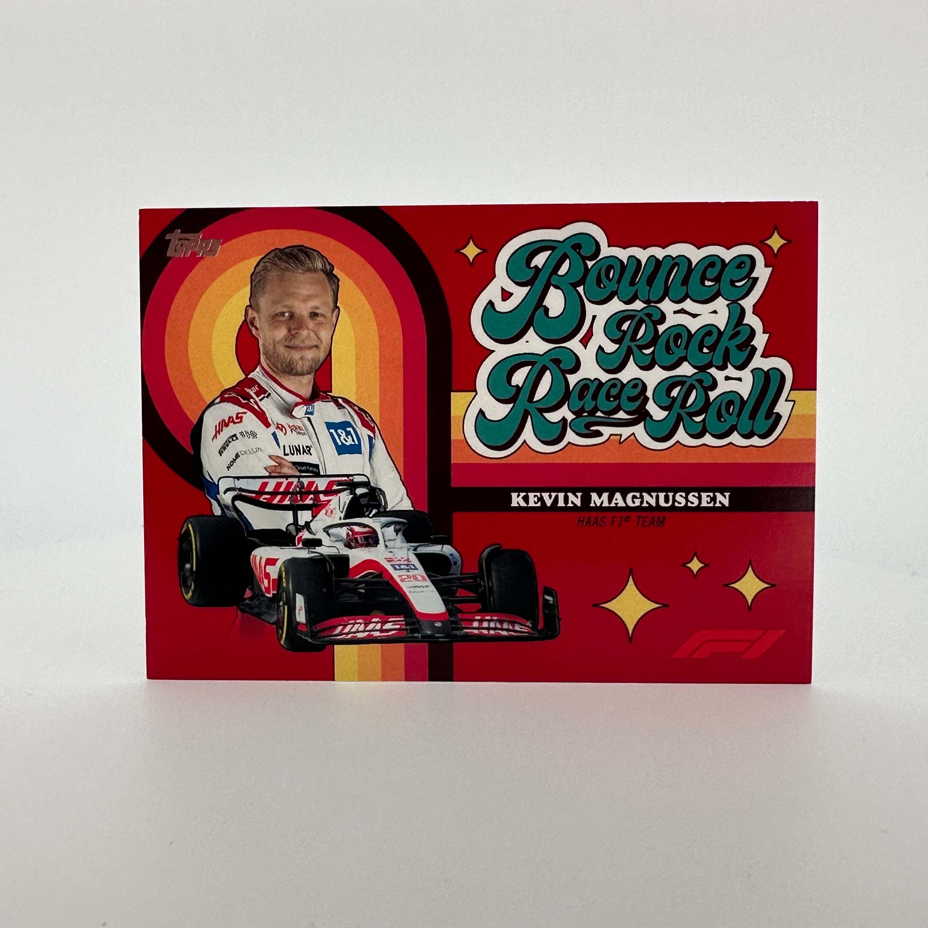 2022 Topps Formula 1 Kevin Magnussen #2/5 Red Parallel - Bounce Rock Race Rolle - F1 Racing Collectible for Display & Trading Cards Enthusiasts