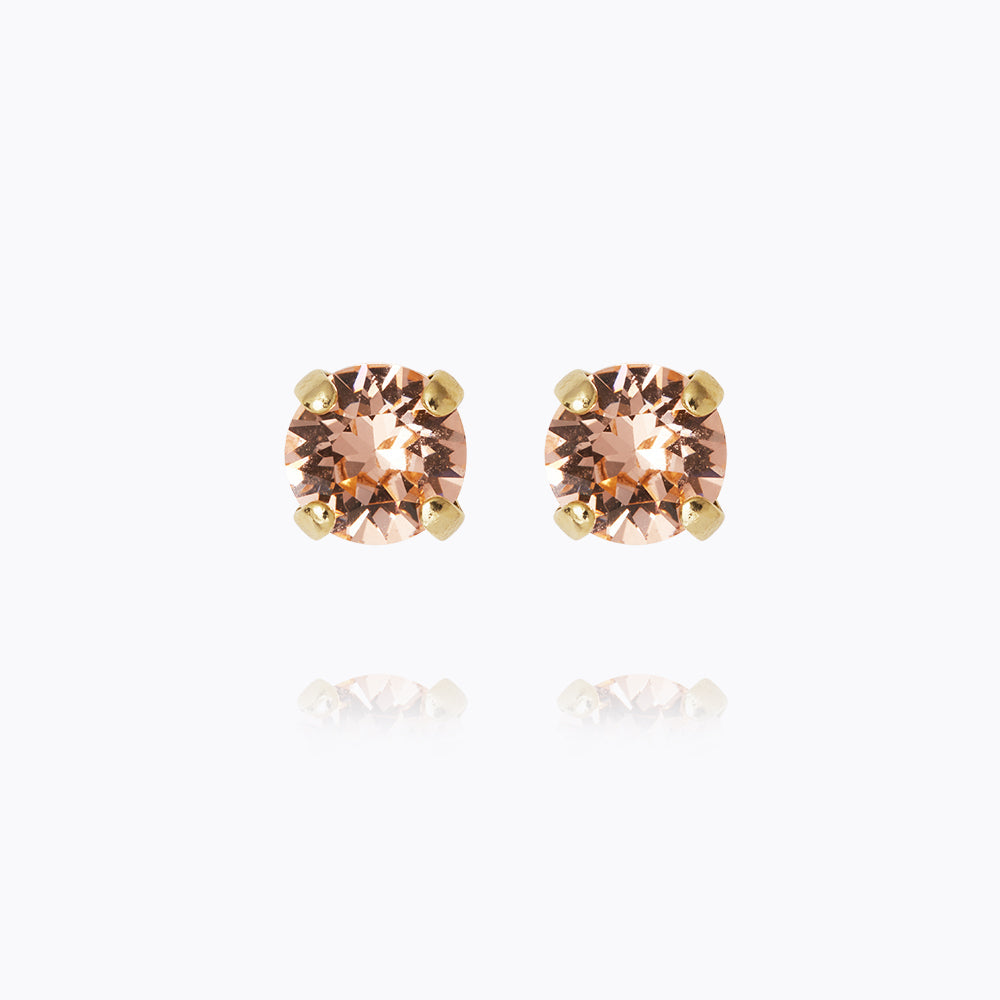 Mini Stud Earrings - Light Peach Color | Dainty & Elegant Earrings for Women | Perfect for Everyday Wear, Parties & Gifts