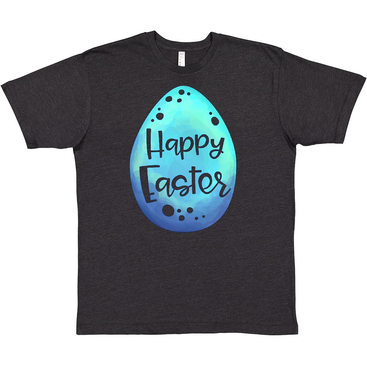 Inktastic Happy Easter Blue Easter Egg Adult T-Shirt - Fun Easter Celebration Apparel for Men & Women