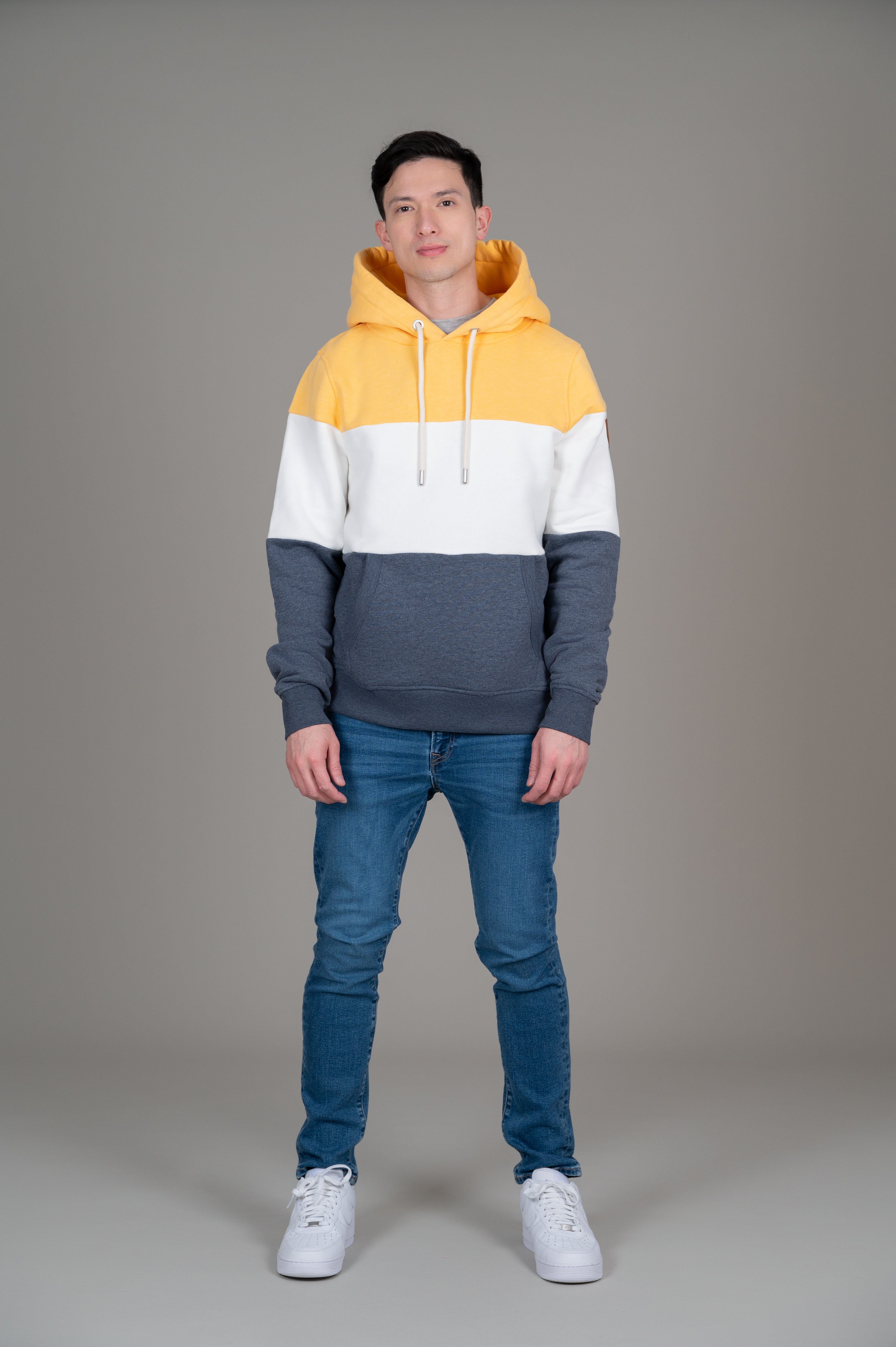 Birny Navy Mix Hoodie - Stylish Unisex Pullover for Men & Women | Perfect for Casual Wear, Gym, and Outdoor Activities