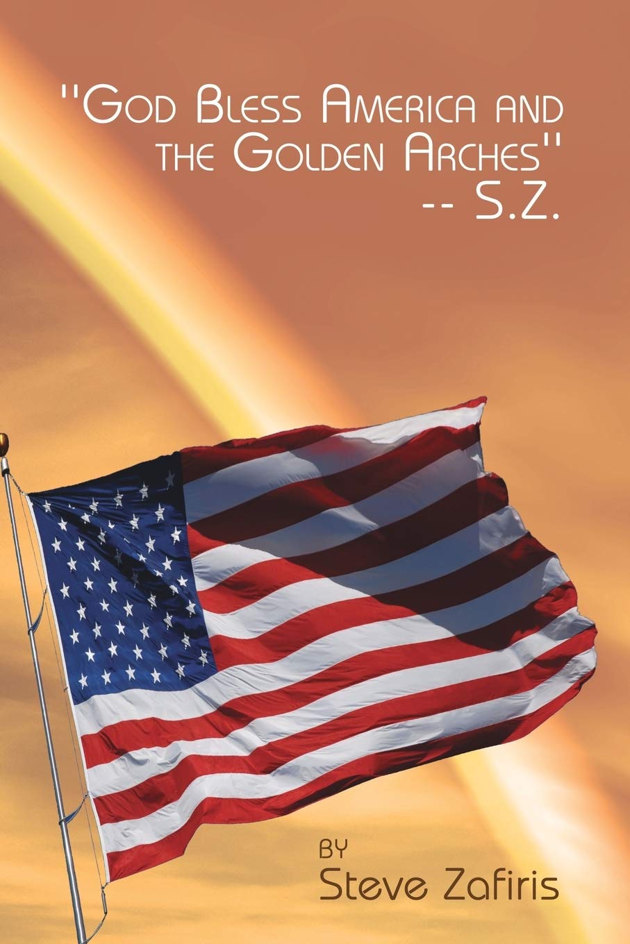 God Bless America and the Golden Arches T-Shirt - Patriotic American Flag & McDonald's Design - Perfect for 4th of July, Memorial Day & Fast Food Lovers