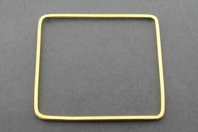 Elegant Narrow Square Bangle - 18K Gold Plated Women's Bracelet for Casual & Formal Wear