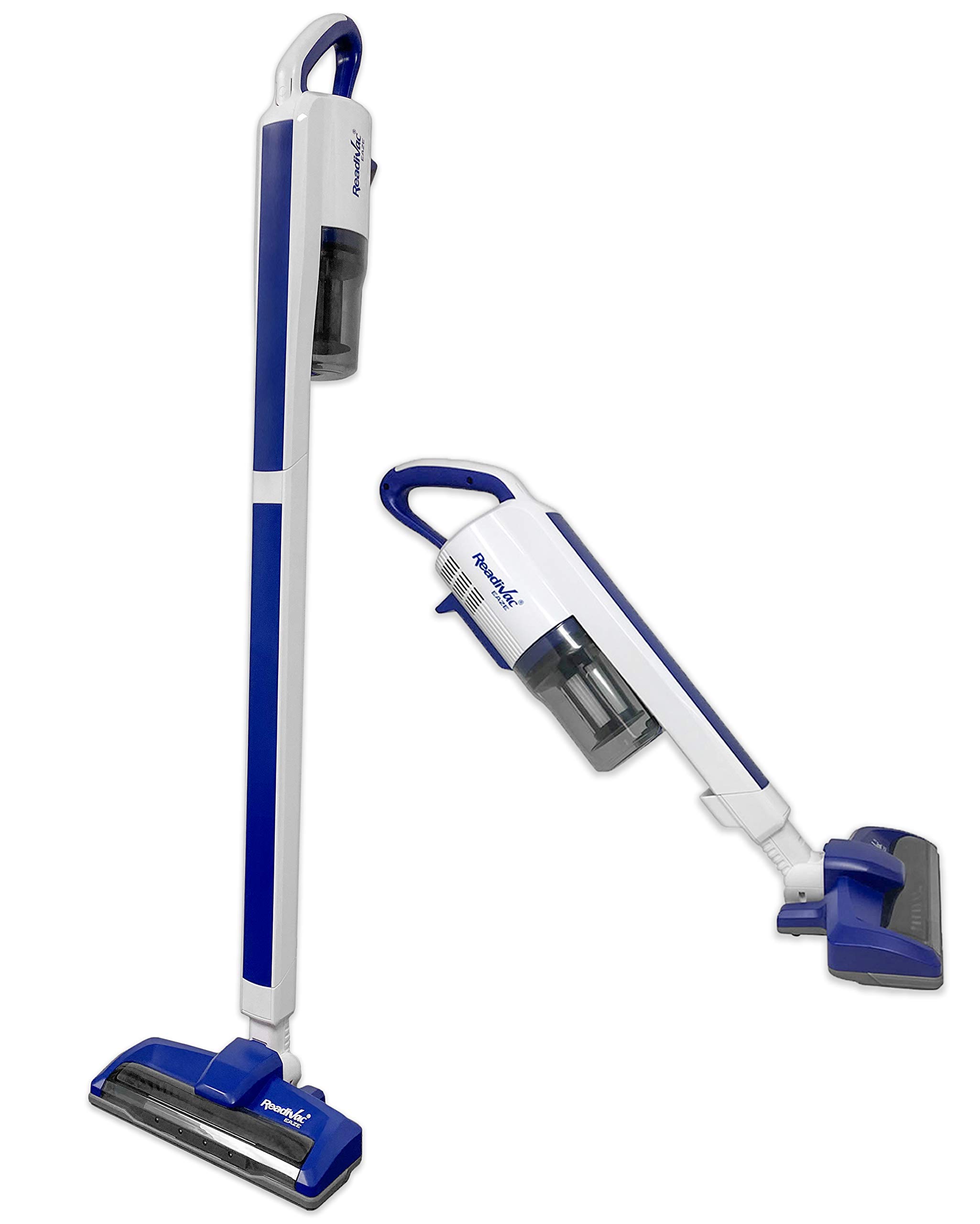 Eaze Cordless Stick Vacuum Cleaner - Lightweight Powerful 25KPA Suction, 40 Mins Runtime, Blue - Perfect for Hardwood Floors, Carpets & Pet Hair Cleaning