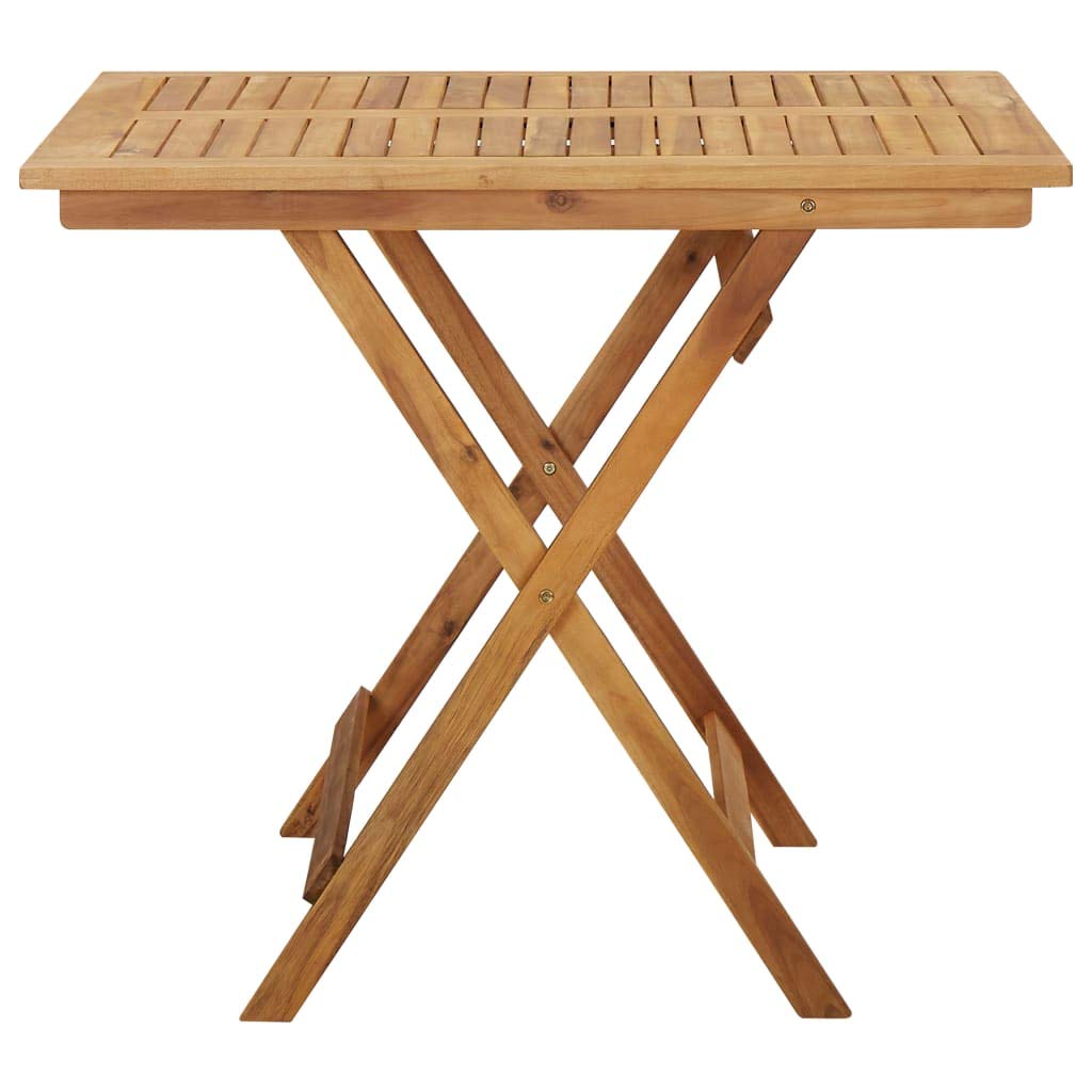 Foldable Acacia Wood Garden Table - Outdoor Patio Dining Table for Backyard, Porch, Deck | Perfect for BBQs, Picnics & Outdoor Entertaining