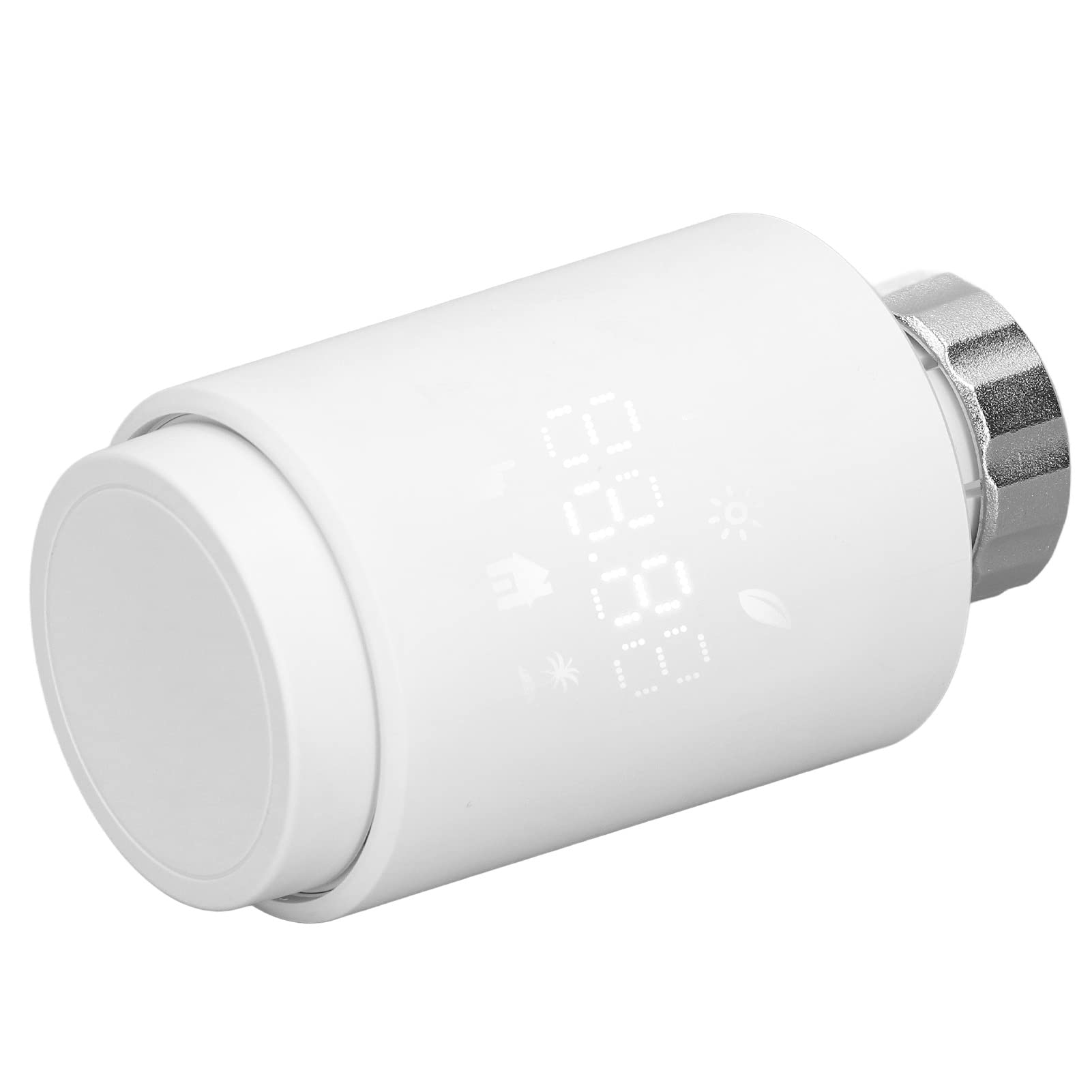Smart Radiator Thermostat with LCD Display - 2.4GHz WiFi Temperature Controller for Home Heating, Compatible with Tuya APP - Perfect for Bedroom, Living Room & Office Energy Saving