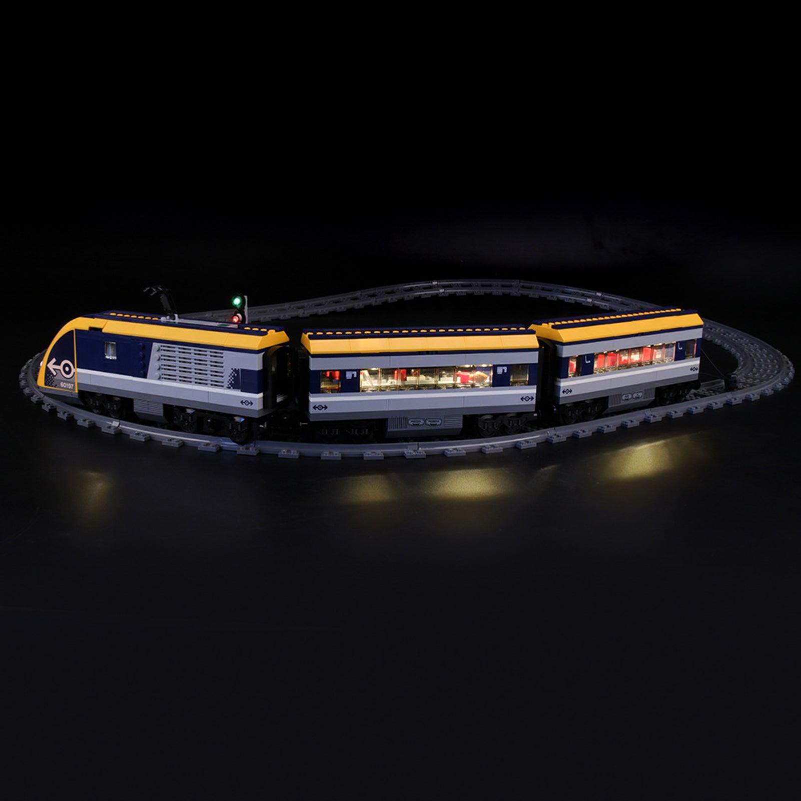 LEGO City Passenger Train 60197 Light Kit - Compatible LED Lighting Set for Model Trains | Enhance Your LEGO Train Display for Home, Office, or Collection Showcase