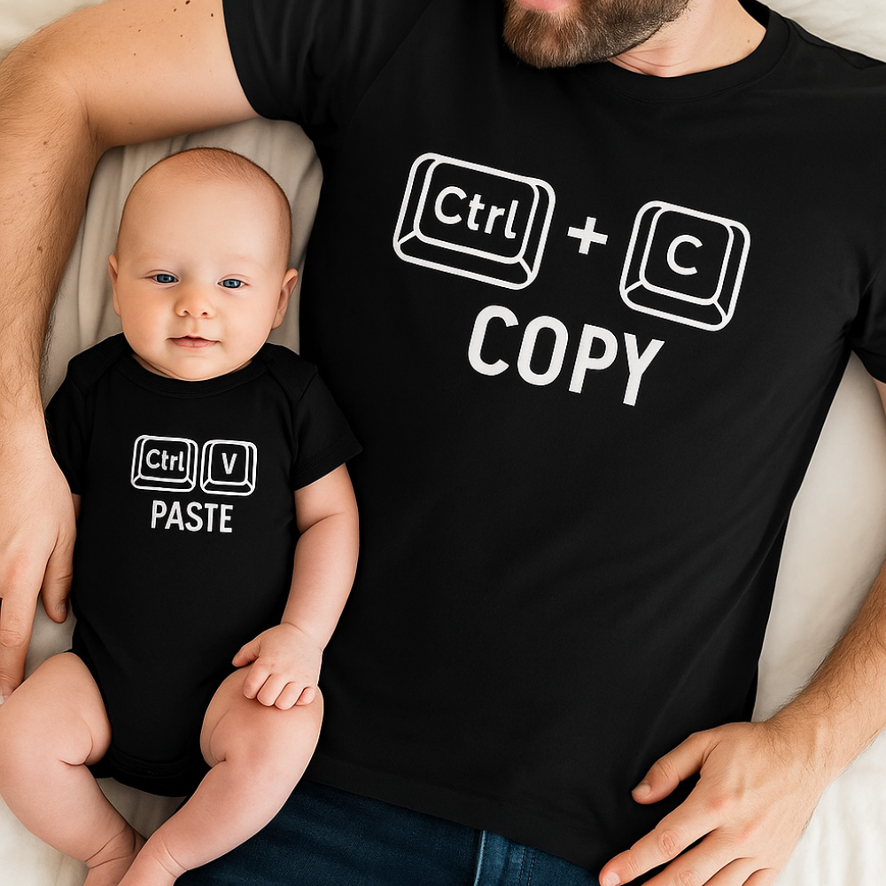 Matching Black T-Shirt & Vest Set for Men & Women - Perfect for Couples, Friends & Family Outfits - Ideal for Casual Wear, Date Nights & Matching Outfits