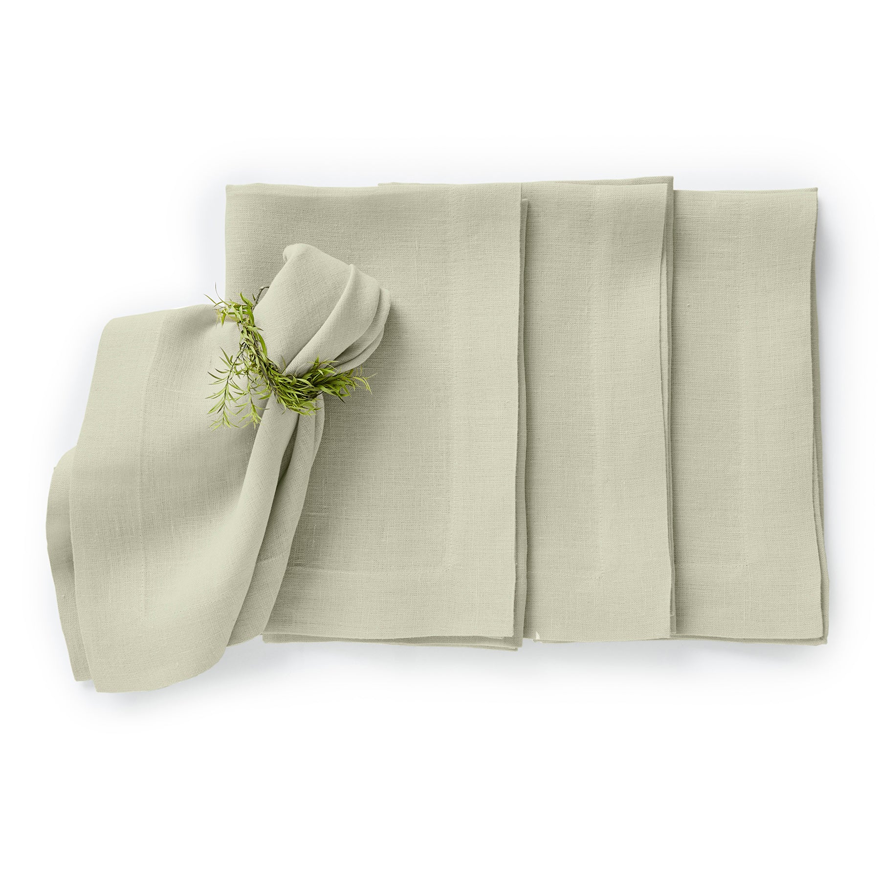 Premium Sonoma Linen Napkins Set of 4 - 100% Natural Cotton Dinner Napkins for Formal Dining, Wedding, and Holiday Table Settings