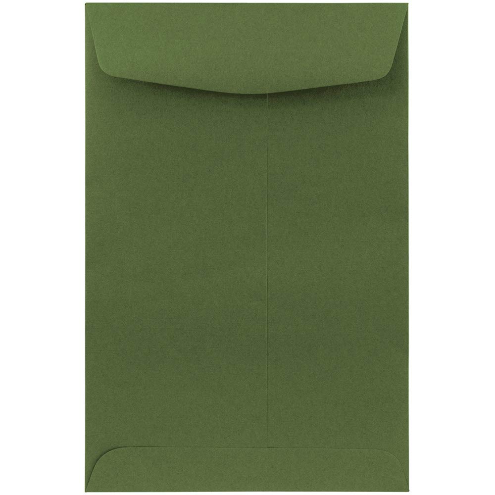 Premium 6 x 9 Open End Catalog Envelopes - Olive Green - 250 Pack - Perfect for Business Mailings, Invoices & Marketing Materials