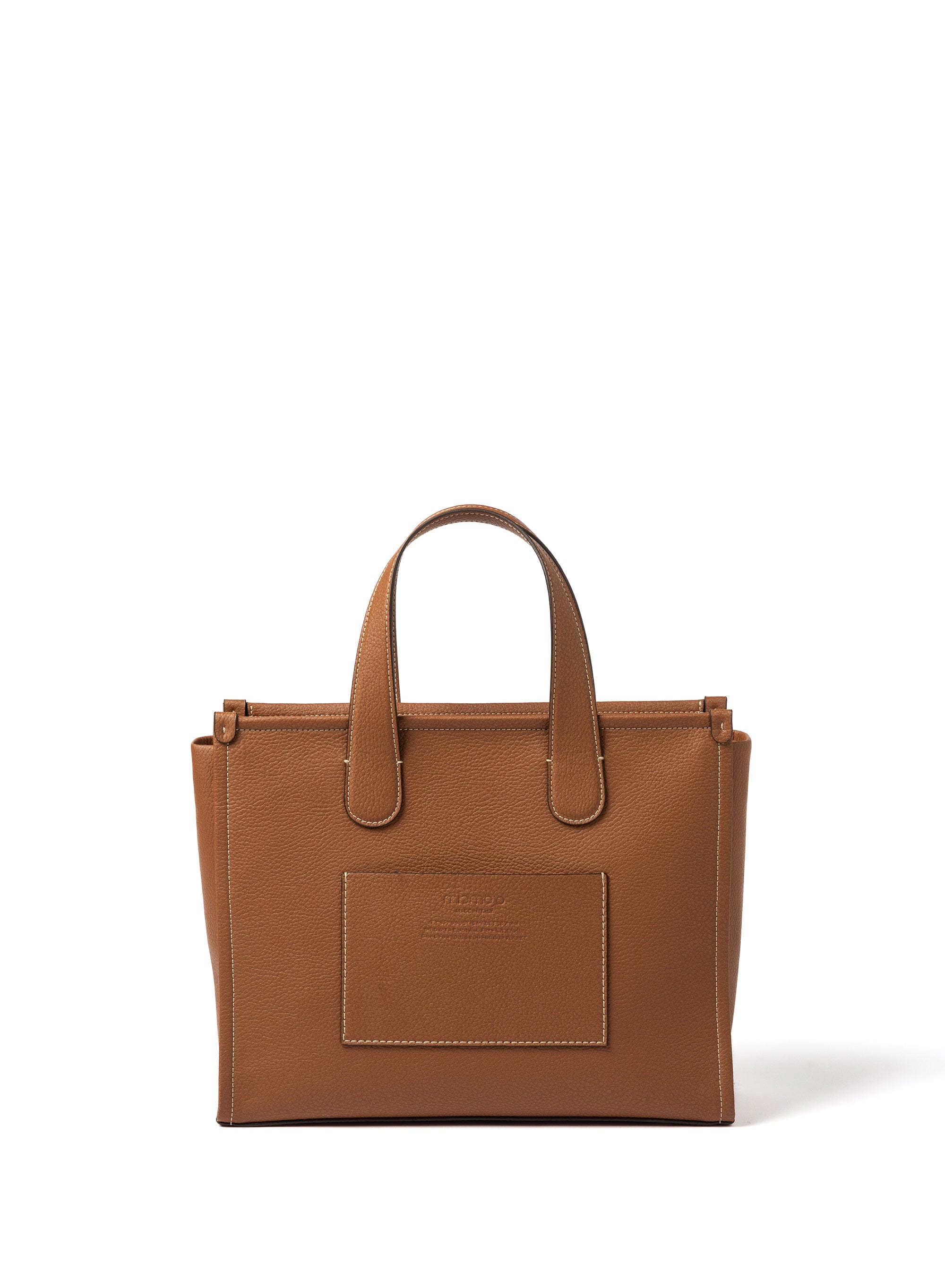 Alma L Apple Leather Vegan Tote Bag for Women - Eco-Friendly Cruelty-Free Handbag in Cognac Brown | Perfect for Work, Travel & Everyday Use