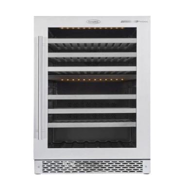 Europace EWC 8871S 87-Bottle Dual Zone Wine Cooler Refrigerator - Perfect for Home Bars, Restaurants, and Wine Cellars