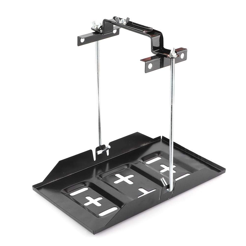 Universal Metal Battery Tray Clamp - Heavy Duty Car Battery Holder Mount Kit with Anti-Corrosion Coating (27cm) | Secure Battery Storage for Cars, Trucks, Boats & RVs
