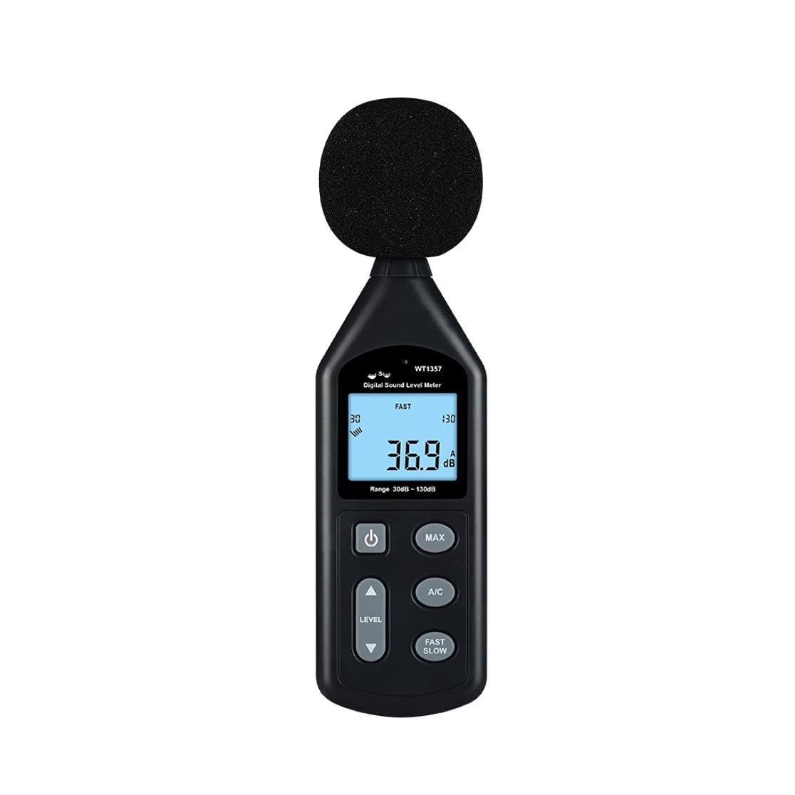 UOEIDOSB Digital Sound Level Meter - Professional Decibel Noise Meter with Data Logging, Time Display & Auto Off - Perfect for Home, Office, Industrial & Environmental Noise Monitoring