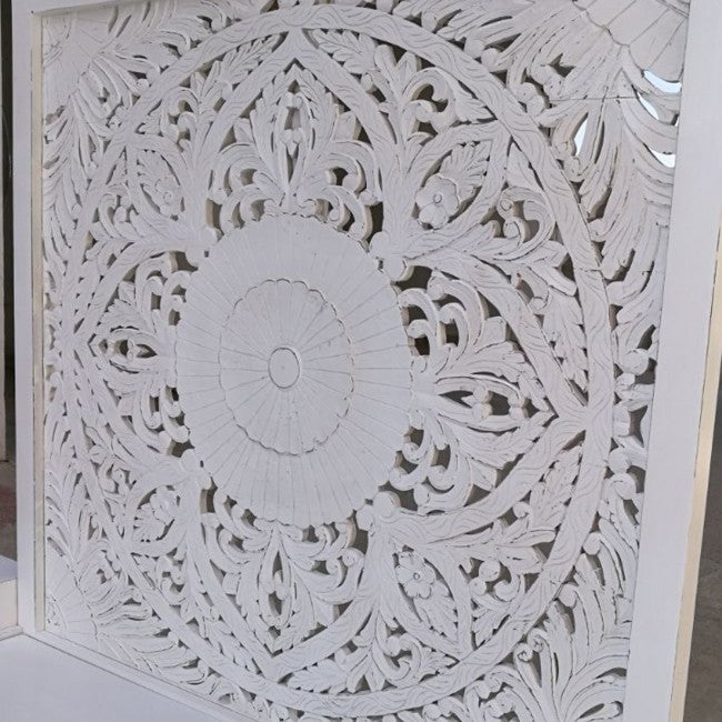 Dynasty Carved Panel King Size Bed - 72.8