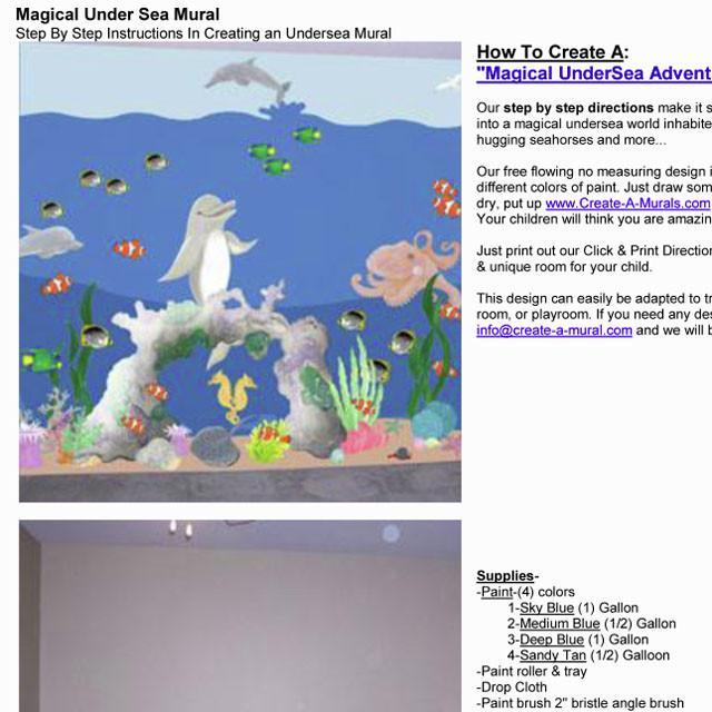 Magical Undersea Room Decorations - Ocean Themed Wall Stickers & DIY Bedroom Decor for Kids - Perfect for Underwater Nursery, Playroom or Birthday Party Decor