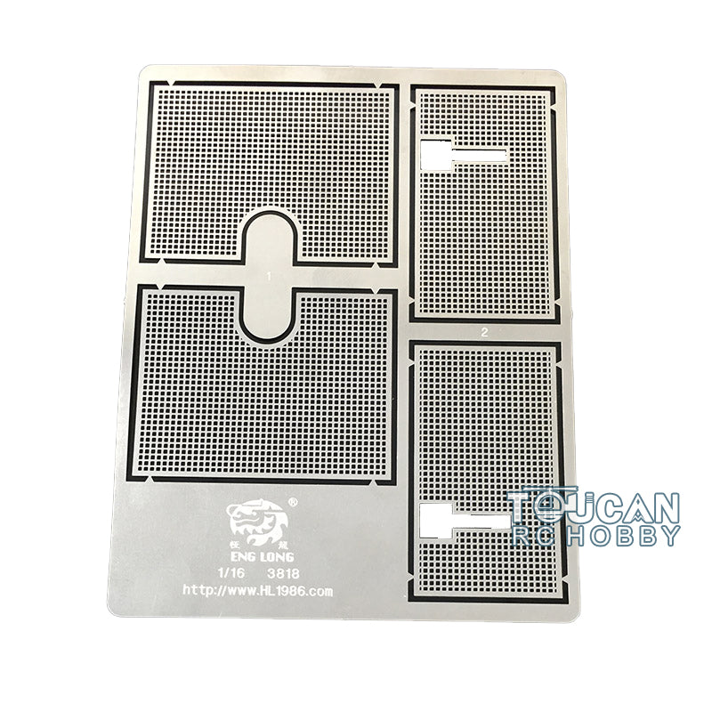 1:16 Scale Henglong German Tiger I RC Tank 3818 Metal Guard Plate Parts - US Stock Remote Control Model for Military Enthusiasts & Collectors - Perfect for Display, DIY Upgrades & Battle Simulation