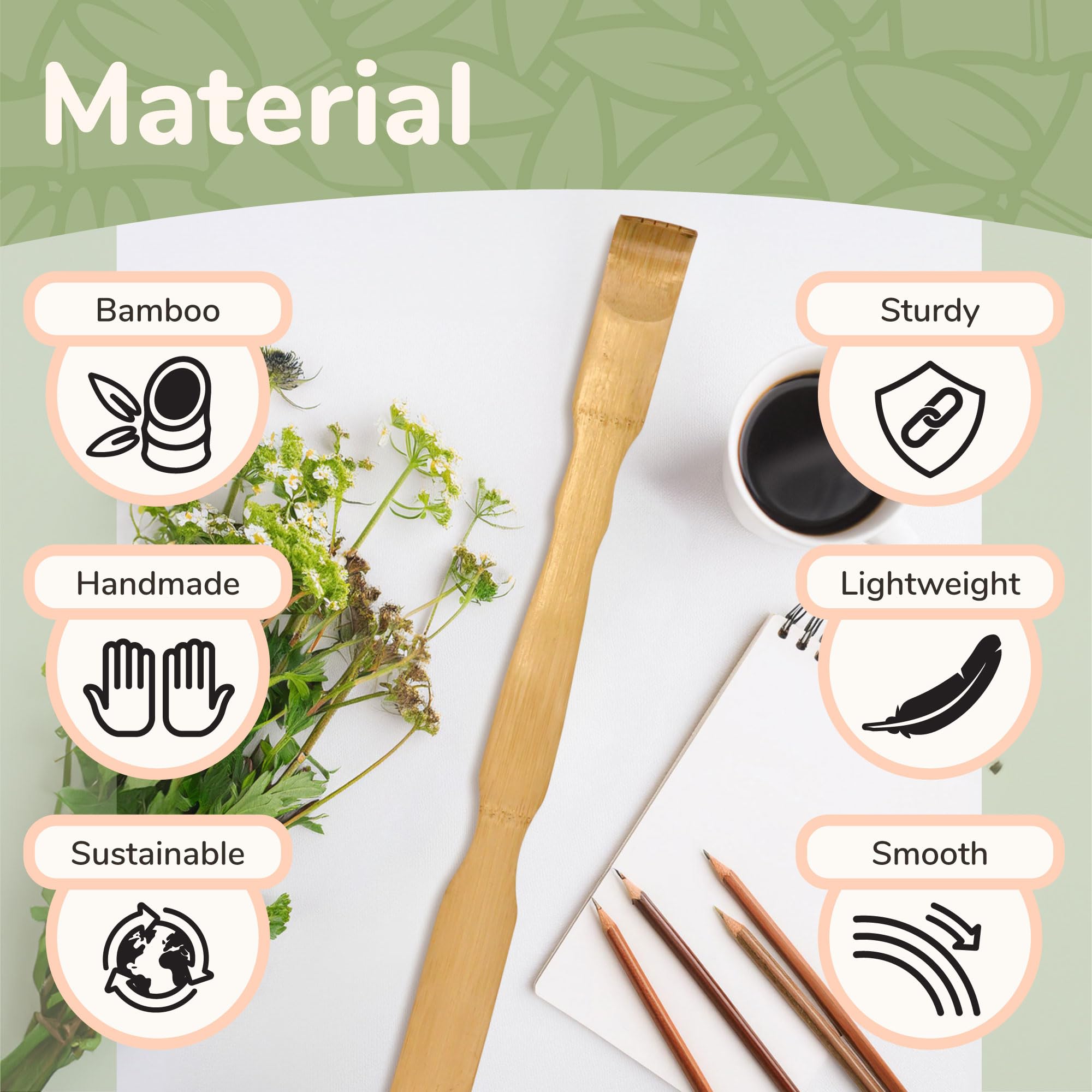 BambooMN 10-Pack 17 Inch Natural Bamboo Back Scratcher with Logo - Includes Free Travel Size Back Scratcher for Home, Office, and On-the-Go Relief