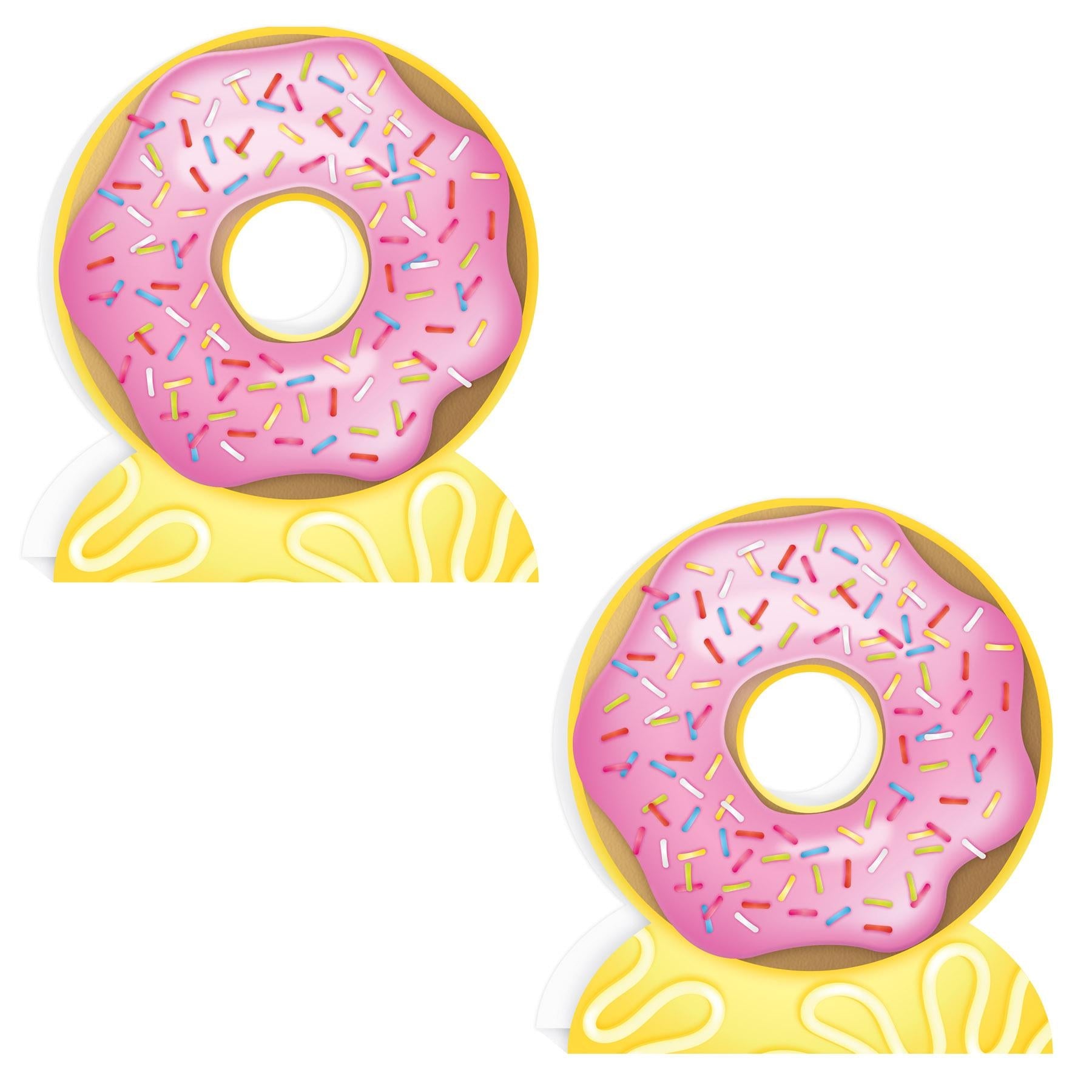 12 Pack Beistle 3D Donut Party Centerpieces - Fun Birthday Party Decorations for Kids, Baby Showers & Dessert Themed Events