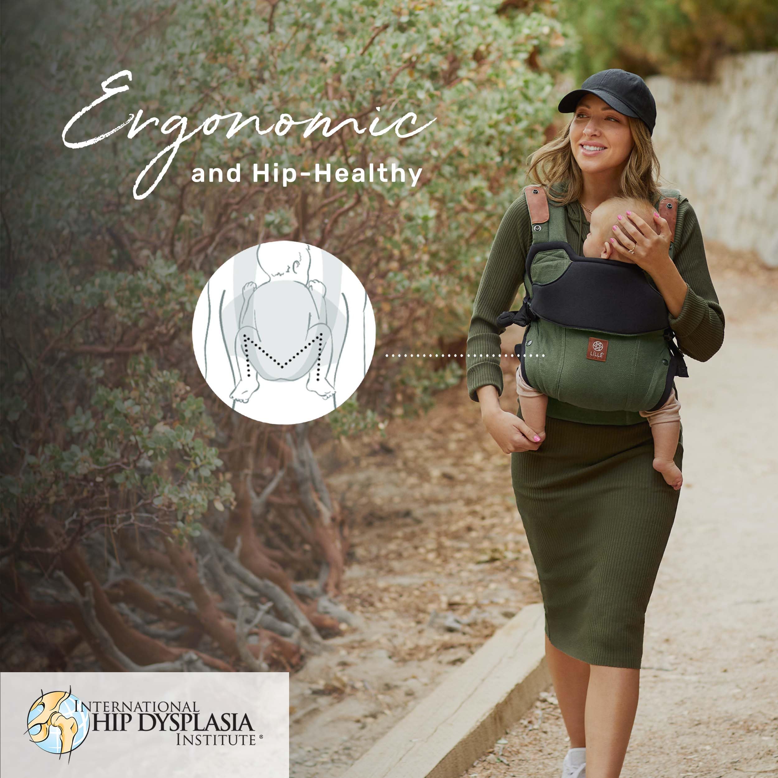 Lillebaby Elevate Ergonomic 6-in-1 Baby Carrier for Newborn to Toddler (7-45 lbs) - 360° Adjustable, Lumbar Support, Inward & Outward Facing - Includes Tote Bag & Head Pillow - Perfect for Hands-Free Parenting, Shopping & Outdoor Adventures (Olive Green)