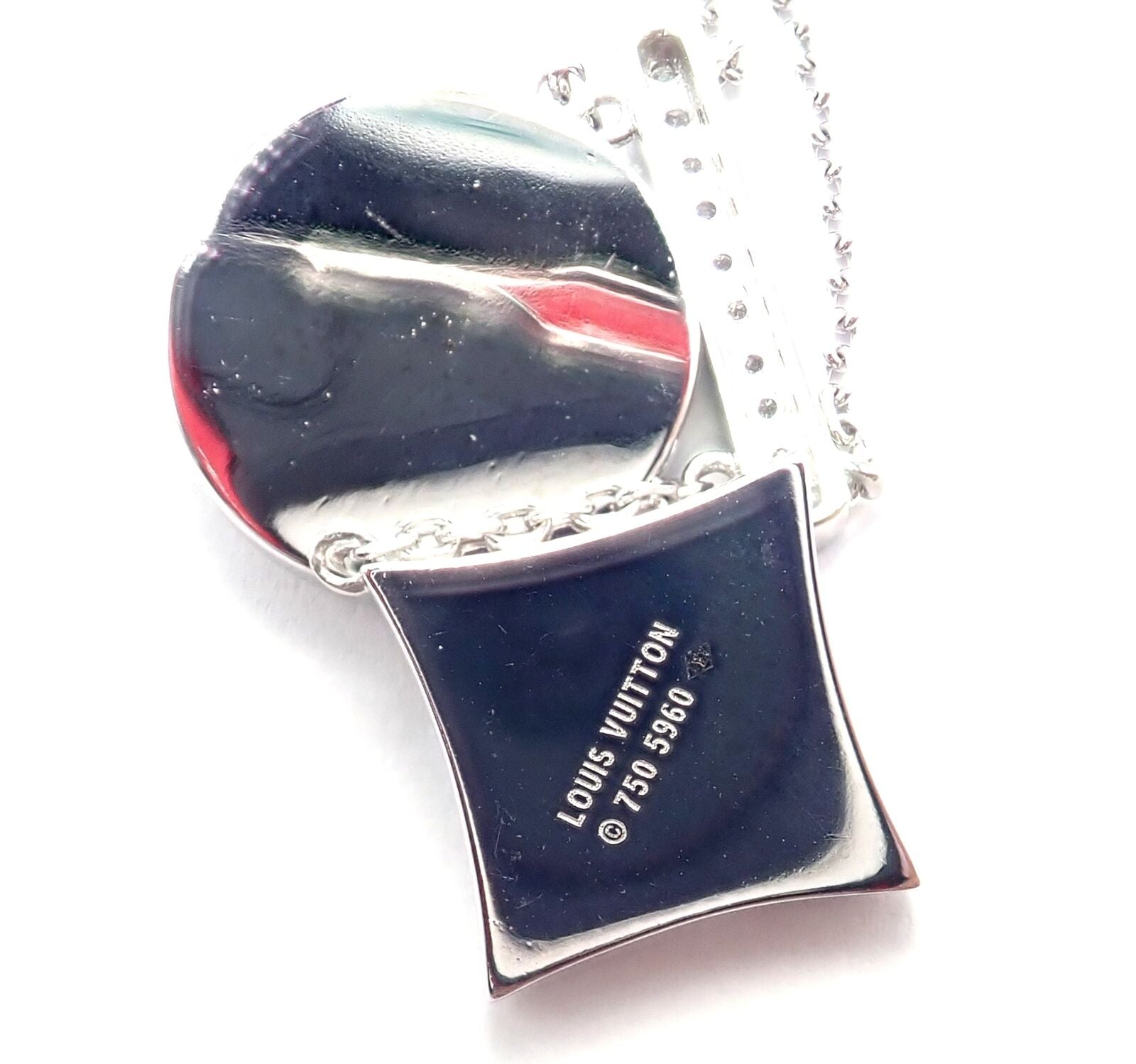 Authentic Louis Vuitton Blossom 18k White Gold Diamond Pendant Necklace - Luxury Jewelry for Women, Perfect for Weddings, Anniversaries & Special Occasions