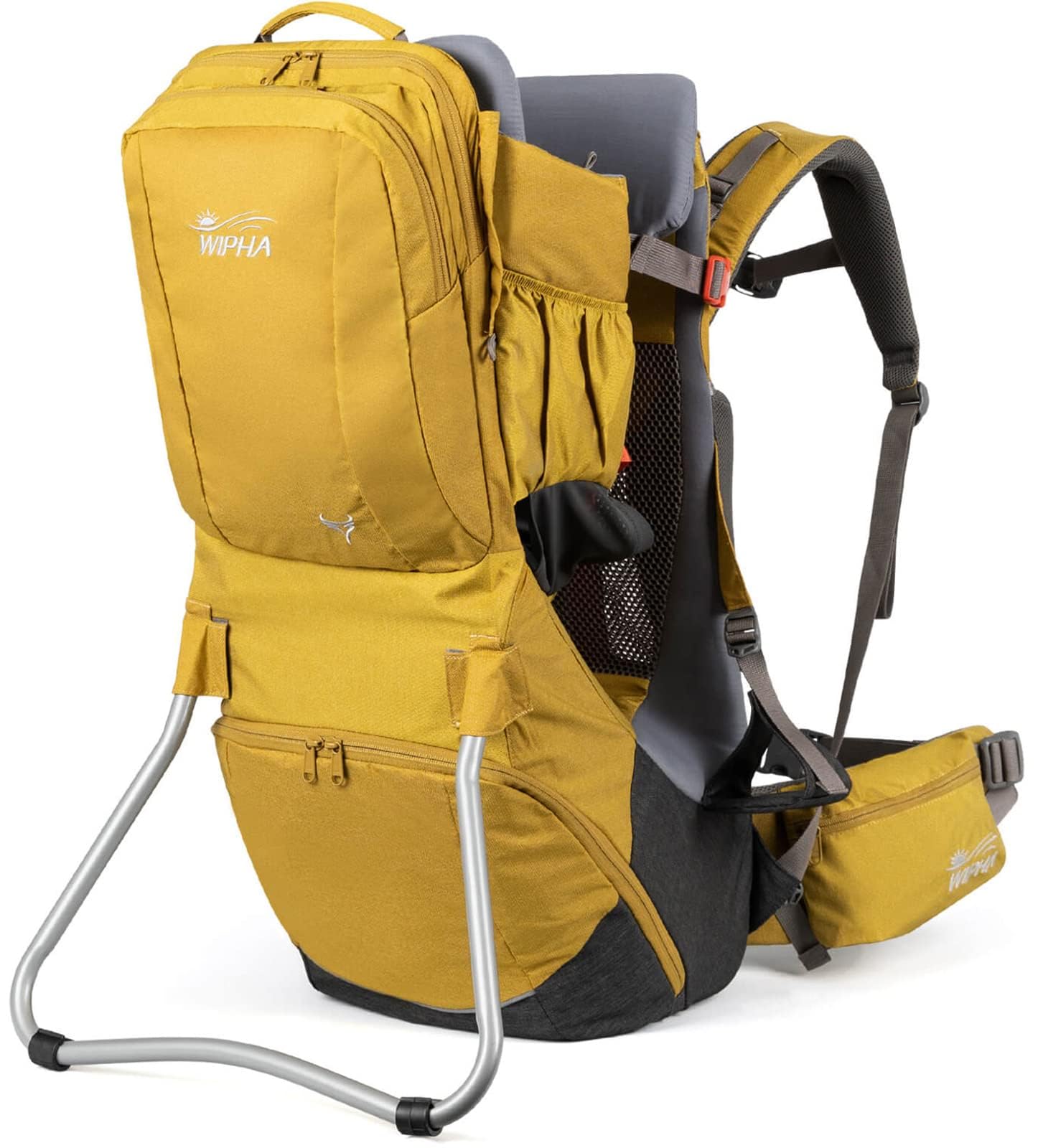 **WIPHA Upgraded Baby Backpack Carrier - Ergonomic Hiking Carrier with Safety Seat, Lightweight & Large Capacity for Toddlers (0-3 Years) - Perfect for Outdoor Adventures, Hiking, Travel & Daily Use**