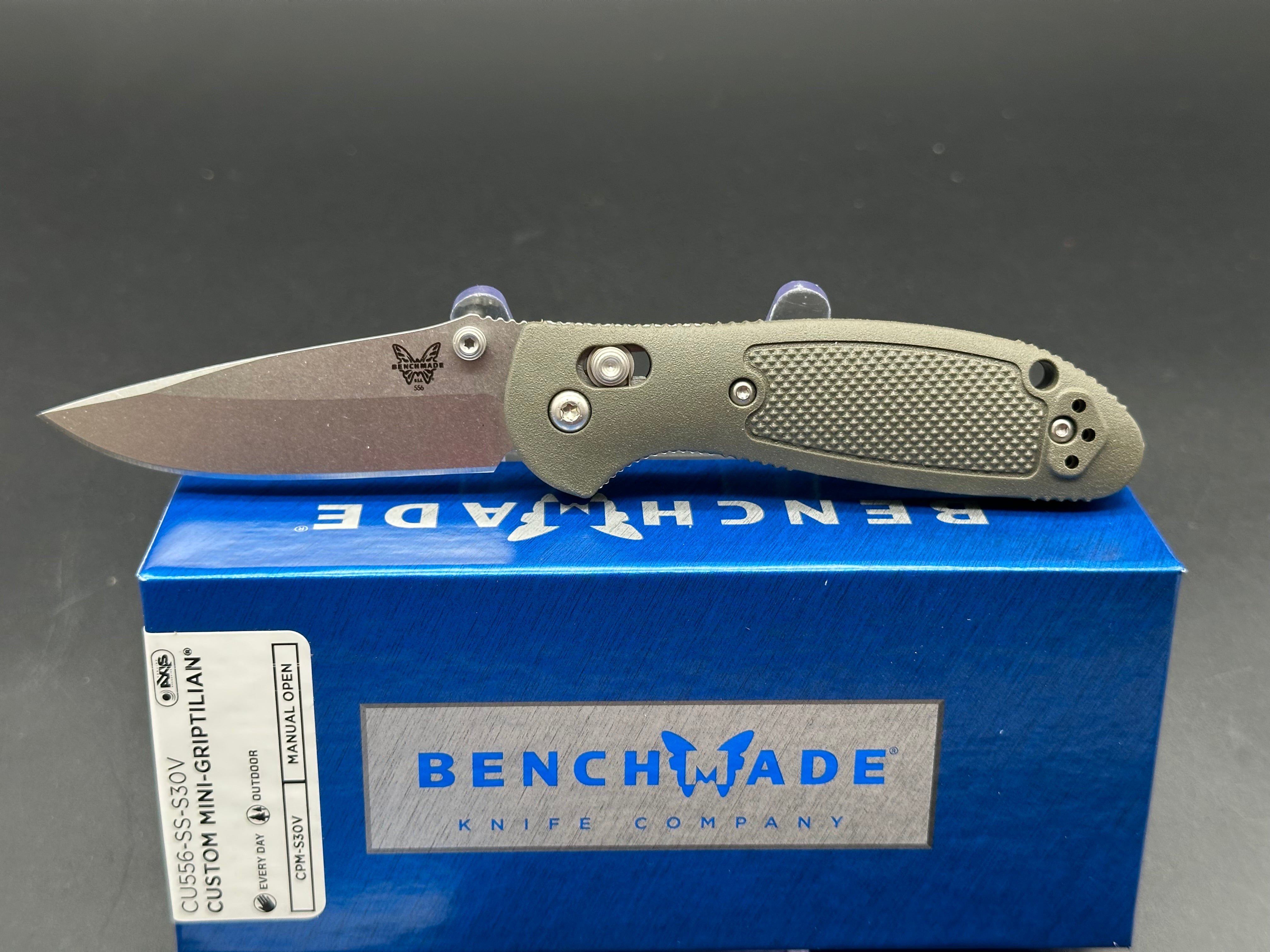Benchmade Mini Griptilian Custom Folding Knife - 2.91