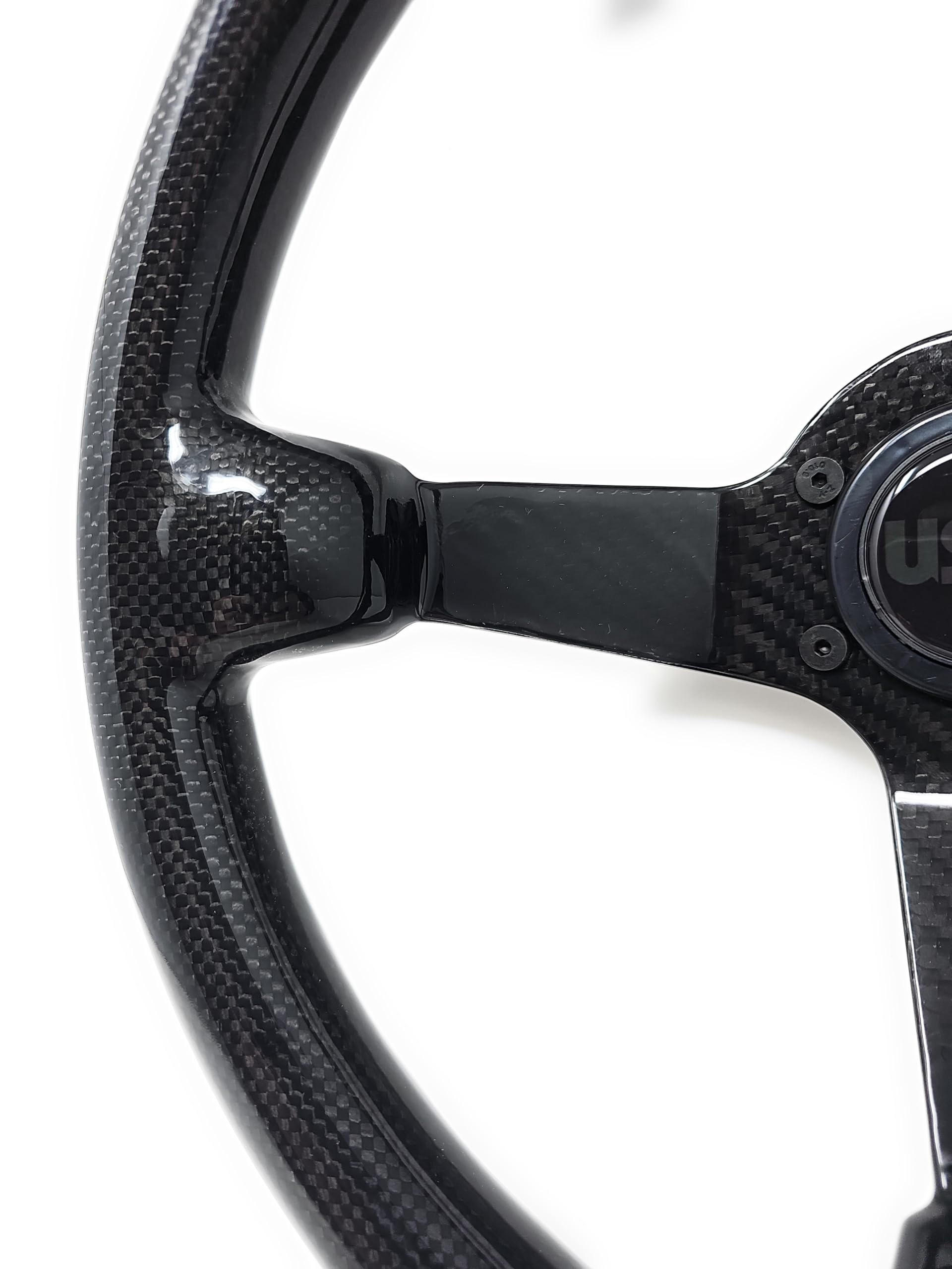 Premium Real Carbon Fiber Steering Wheel - Performance Lab WHEEL-CF007 | Lightweight Racing Wheel for Sports Cars, Drift & Track Day Enthusiasts | Enhanced Grip & Style Upgrade