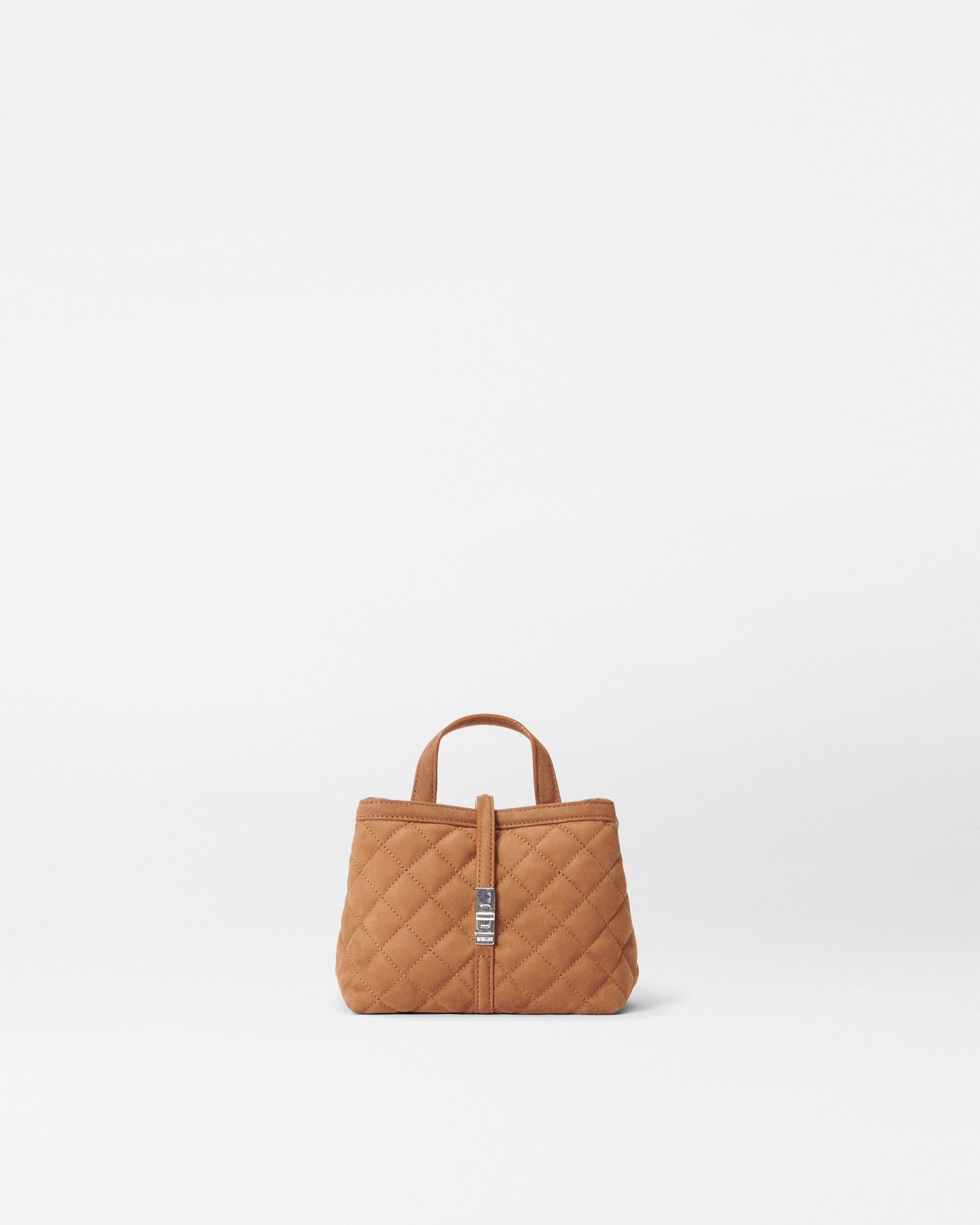 Premium Brown Nubuck Mini Astor Top Handle Bag - Stylish Women's Leather Purse for Work, Date Night & Everyday Use