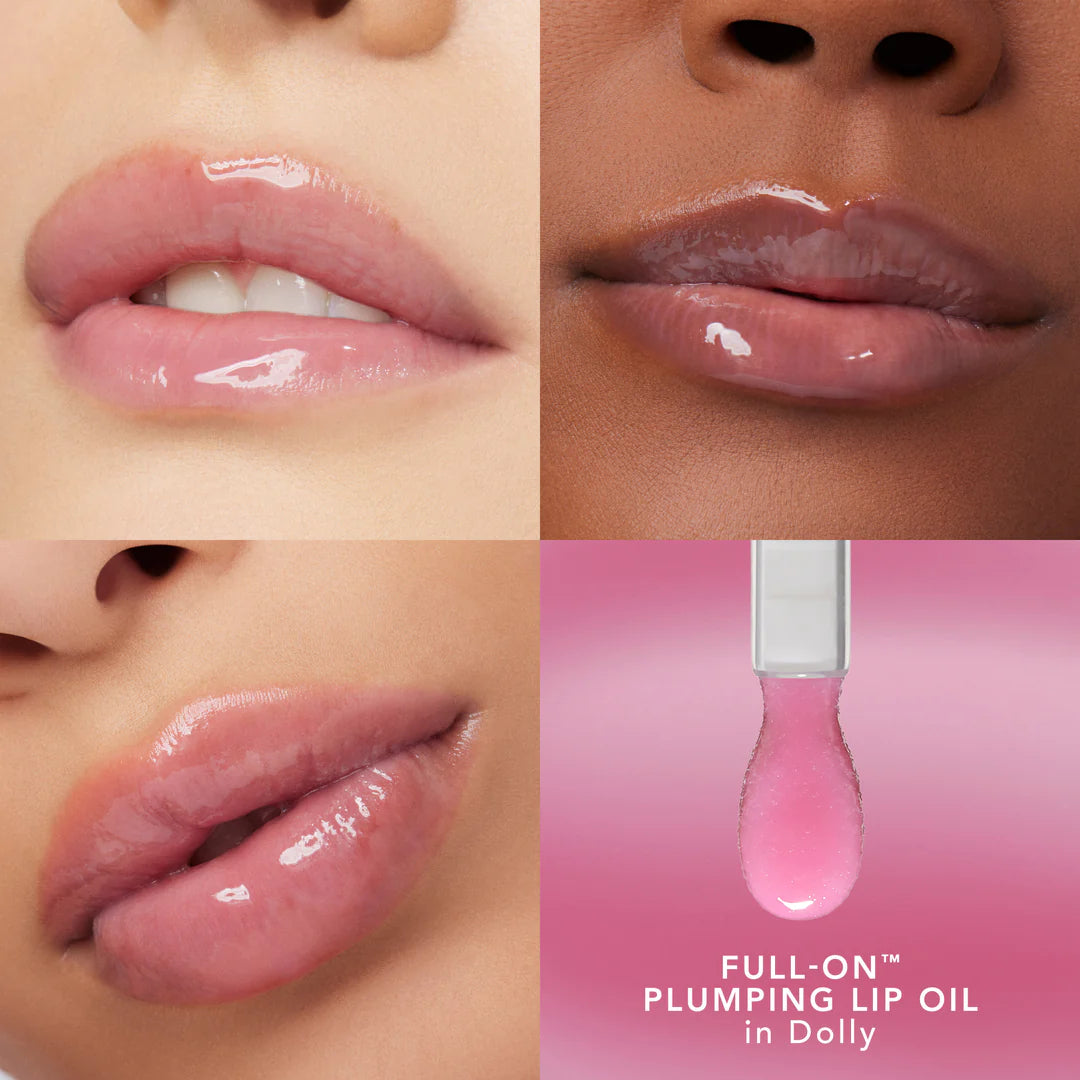 Full On™ Plumping Glossy Lip Oil - Hydrating & Volumizing Lip Treatment for Luscious Lips | Perfect for Daily Wear, Date Night & Special Occasions