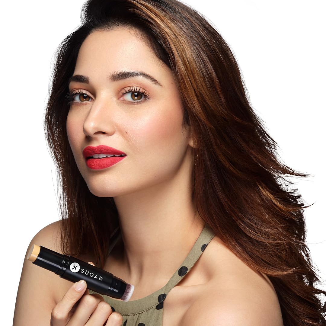 SUGAR Cosmetics Ace of Face Foundation Stick -57 Romano (Medium Deep, Olive Undertone) - Full Coverage, Matte Finish, Long-Lasting Makeup for Flawless Skin | Perfect for Everyday Wear, Special Occasions & Photo Shoots