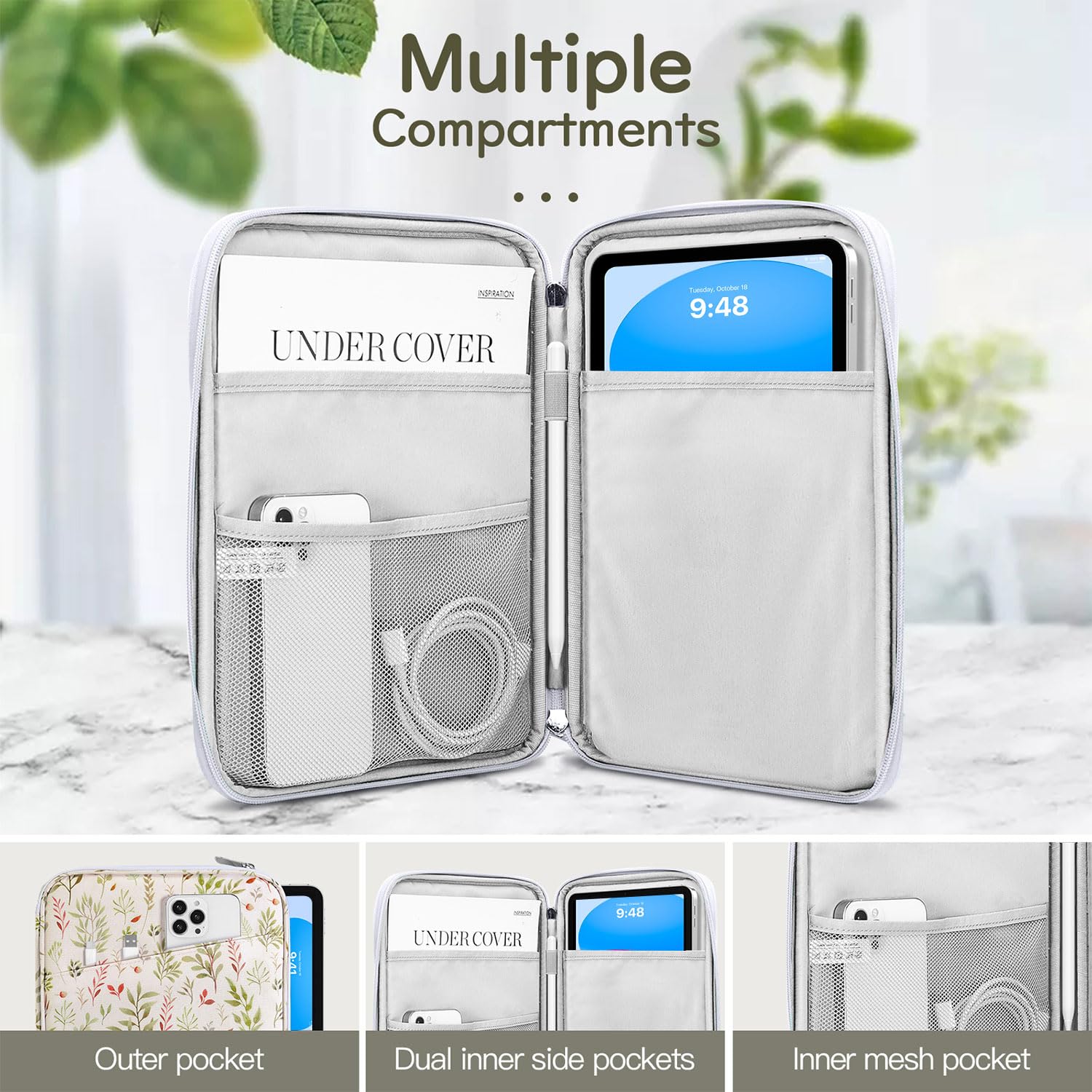 Premium 9-11 Inch Tablet Sleeve Case for iPad 10th Gen 10.9