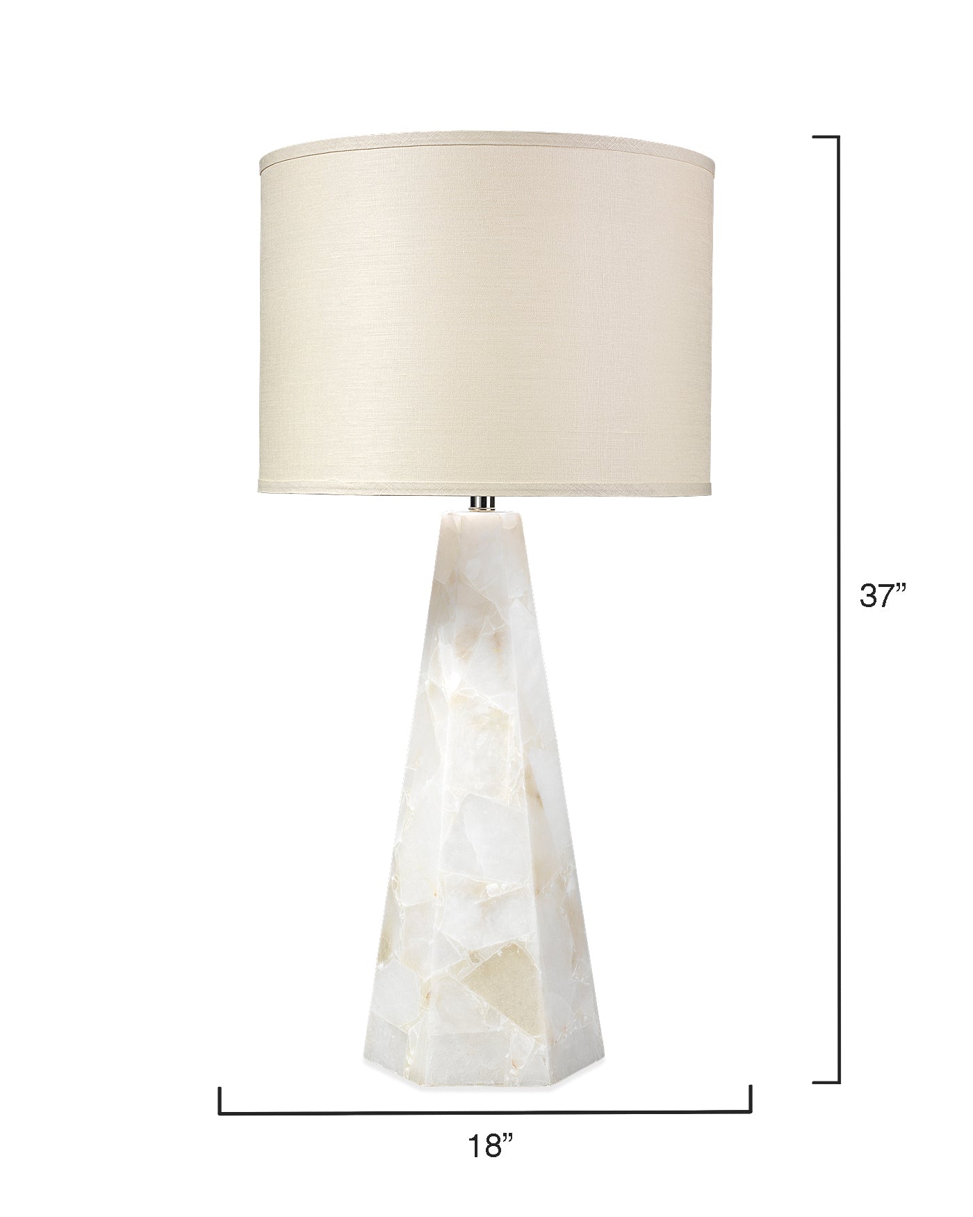 Hexagon Table Lamp - Modern Geometric LED Nightstand Light for Bedroom, Living Room, Office - Warm White & Adjustable Brightness