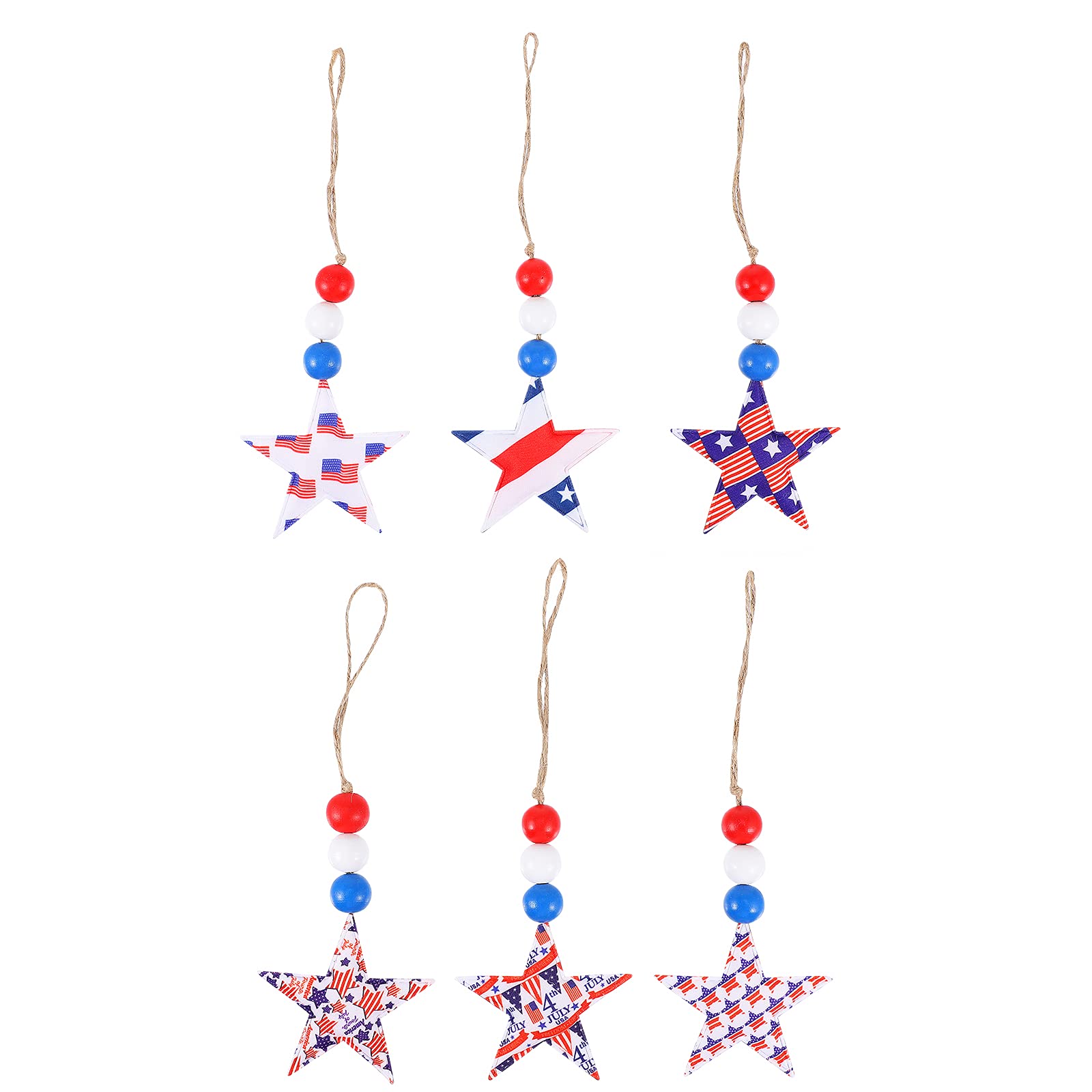 PartyKindom Patriotic Beads & Pendants - 4th of July Independence Day Decorations for Home, Yard & Parties (Assorted Colors) - Perfect for Backyard BBQs, Pool Parties & Festive Celebrations