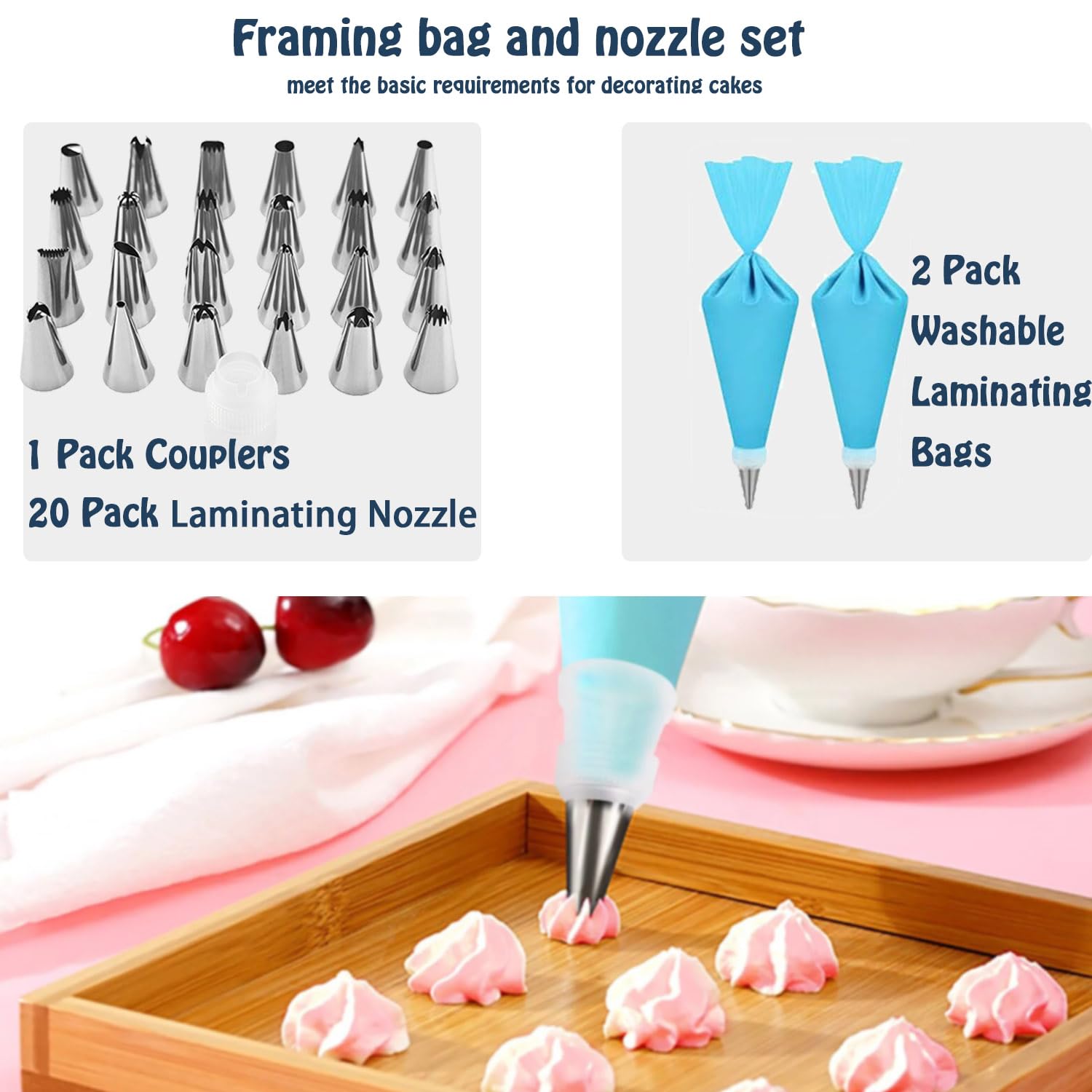 12 Inch Aluminum Alloy Rotating Cake Stand - 360° Revolving Cake Turntable for Baking, Cupcake & Dessert Decorating (35-Piece Set) | Perfect for Home Bakers, Wedding Cakes & Birthday Party Desserts
