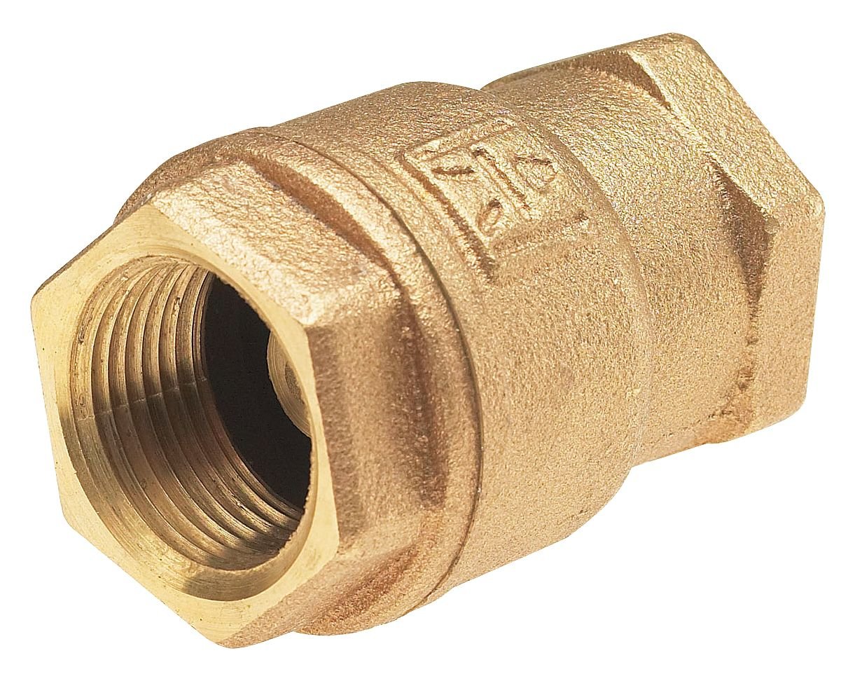 1 Inch Low Lead Bronze Spring Check Valve - Ideal for Plumbing, Irrigation, and Water Filtration Systems