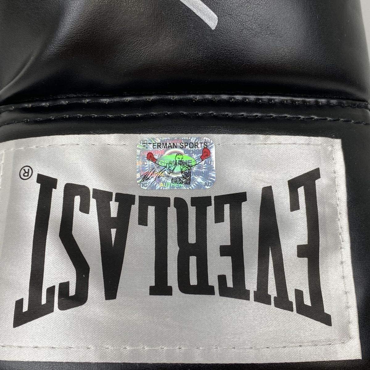 Authentic Autographed Mike Tyson Black Everlast Boxing Gloves with Hologram COA - Perfect for Boxing Memorabilia Collectors and Sports Fans Display