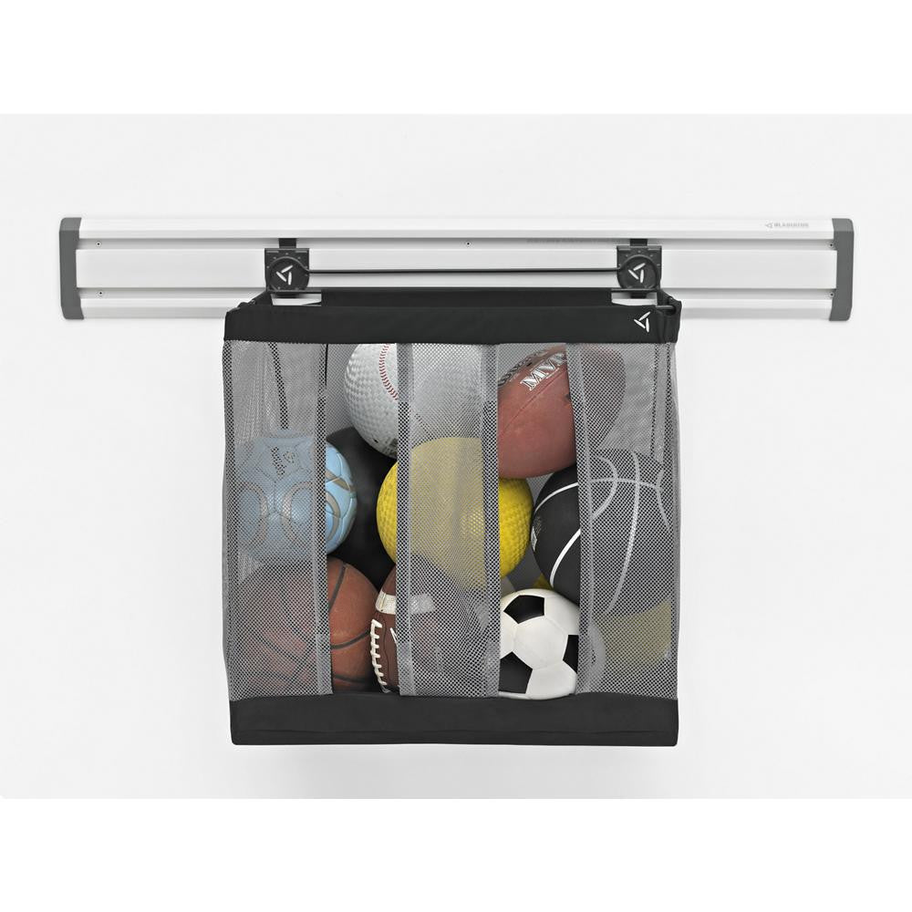 Premium Ball Caddy - Granite Wall Mounted Sports Equipment Organizer for Golf, Tennis & Basketball Balls - Perfect for Garage, Basement & Backyard Storage