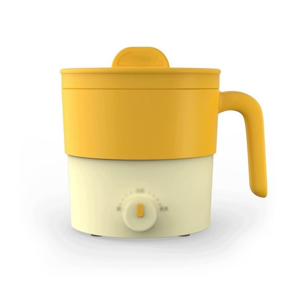 ERJIANG 1L Electric Hot Pot - Mini Ramen Cooker, Multifunctional Pasta Maker for Dorm, Office & Travel | Fast Cooking Noodles, Soup & Small Meals