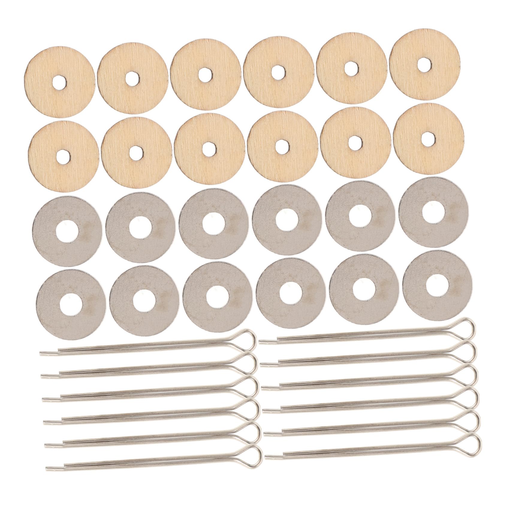 HEALLILY 12MM Silver Doll Joint Accessories - DIY Wooden Rotatable Nail Tip Bear Joint Kit with Bolts (10 Sets/Pack) - Perfect for Ball-Jointed Dolls, Action Figures & Model Making