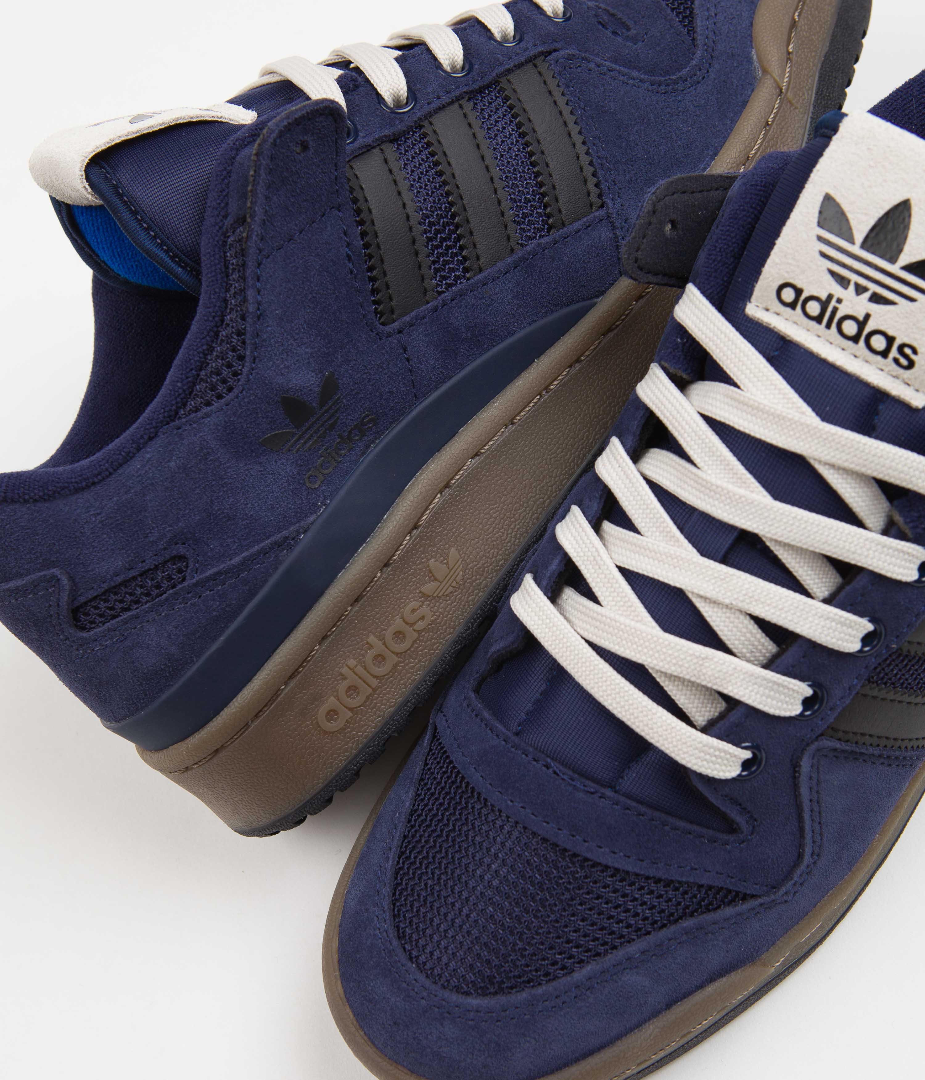 Adidas Forum 84 Low ADV Sneakers - Collegiate Navy/Core Black/Bluebird - Men's Retro Basketball Shoes for Streetwear & Casual Wear