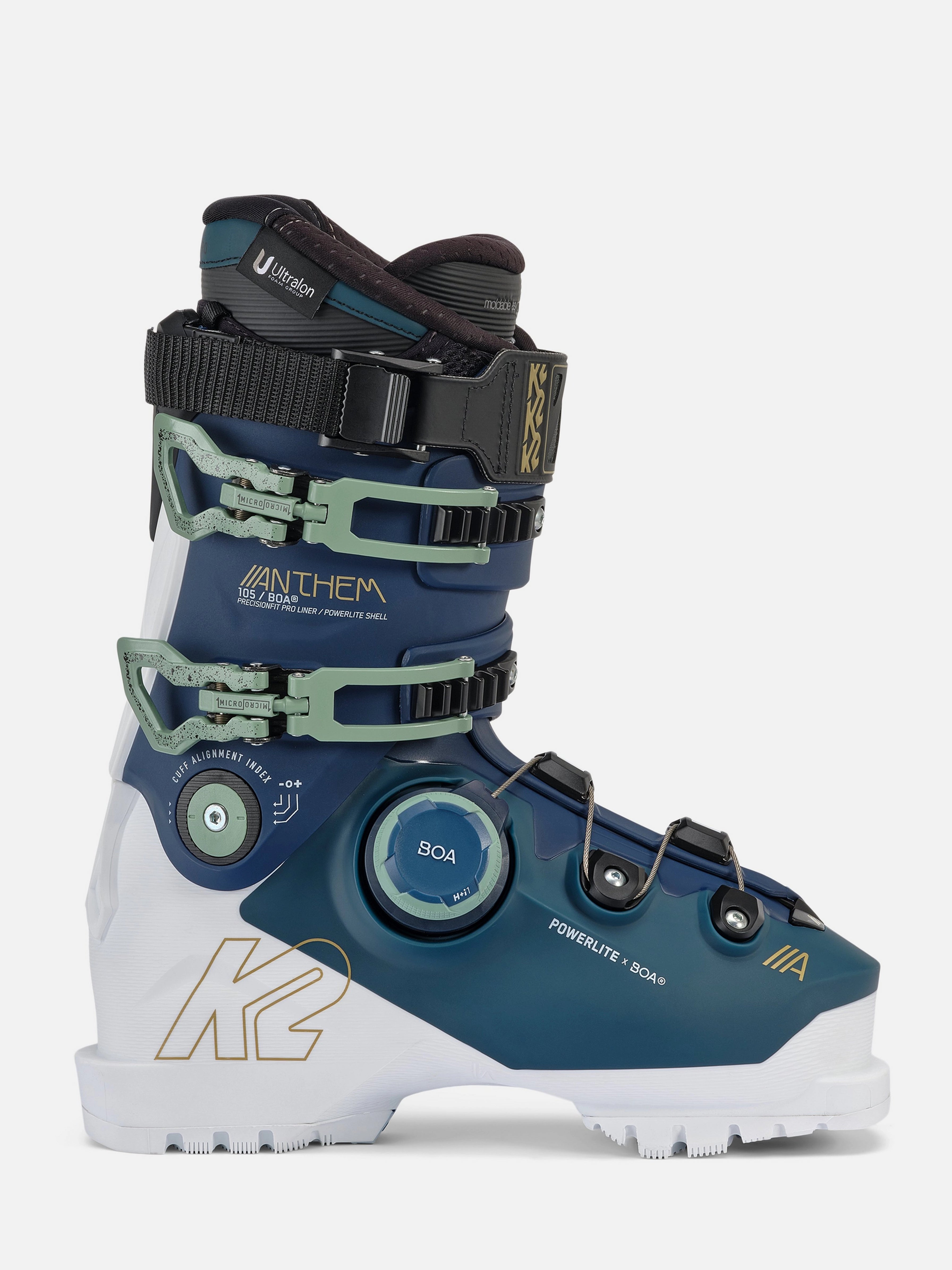 K2 Anthem 105 BOA Women's Ski Boots 2026 - Comfortable & Supportive Ski Boots for Women - Perfect for All-Mountain Skiing & Winter Sports