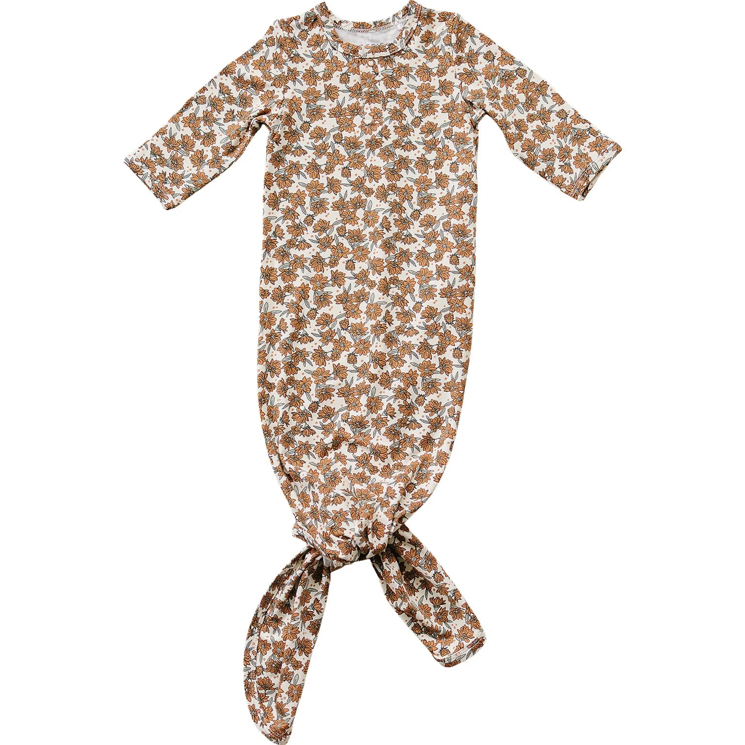 Eco-Friendly Bamboo Knot Gown - Soft & Comfortable Women's Nightgown for Sleep & Lounge - Perfect for Relaxing at Home or Spa Days