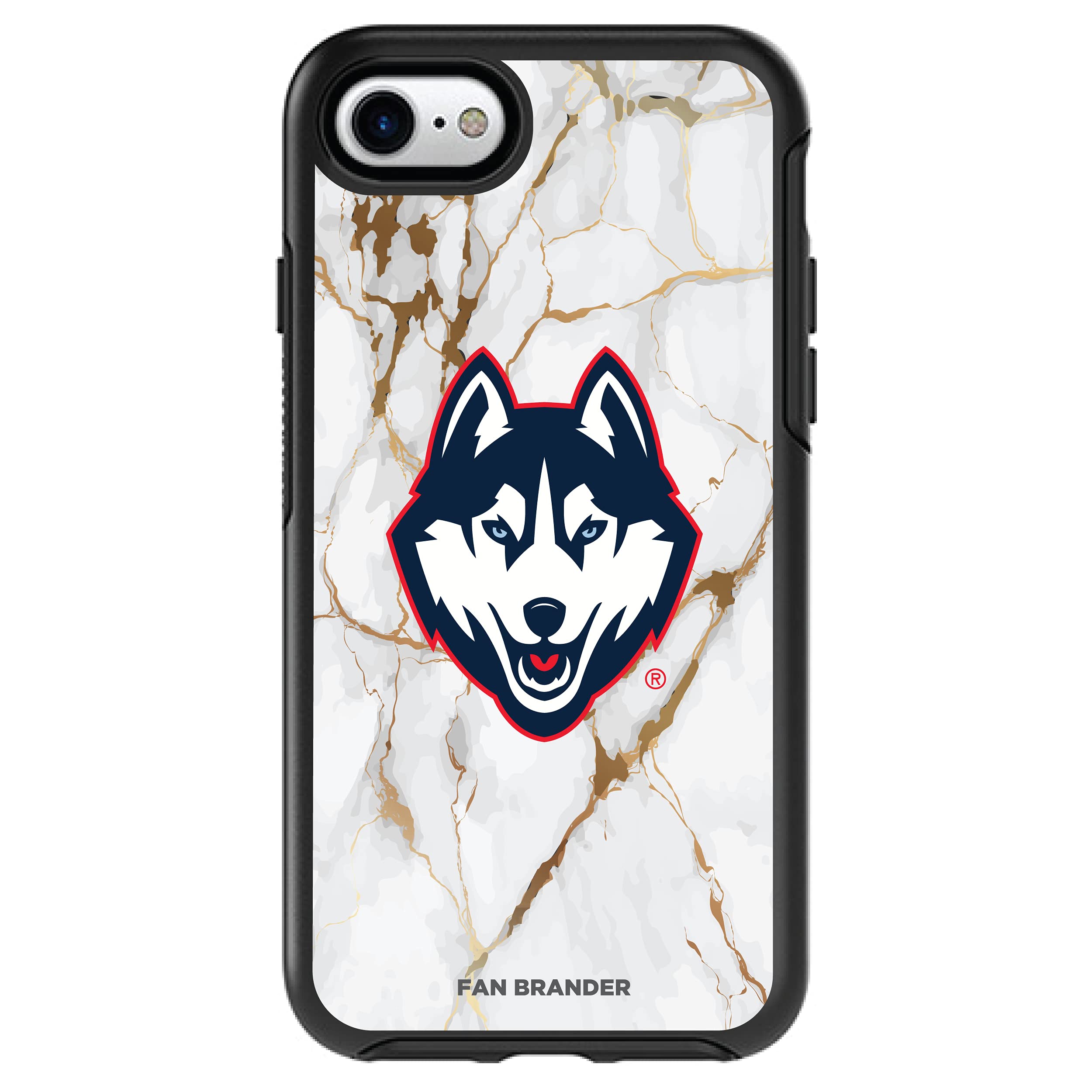 NCAA OtterBox Symmetry iPhone Case - White Marble Design for Apple iPhone | Durable Protection for Daily Use
