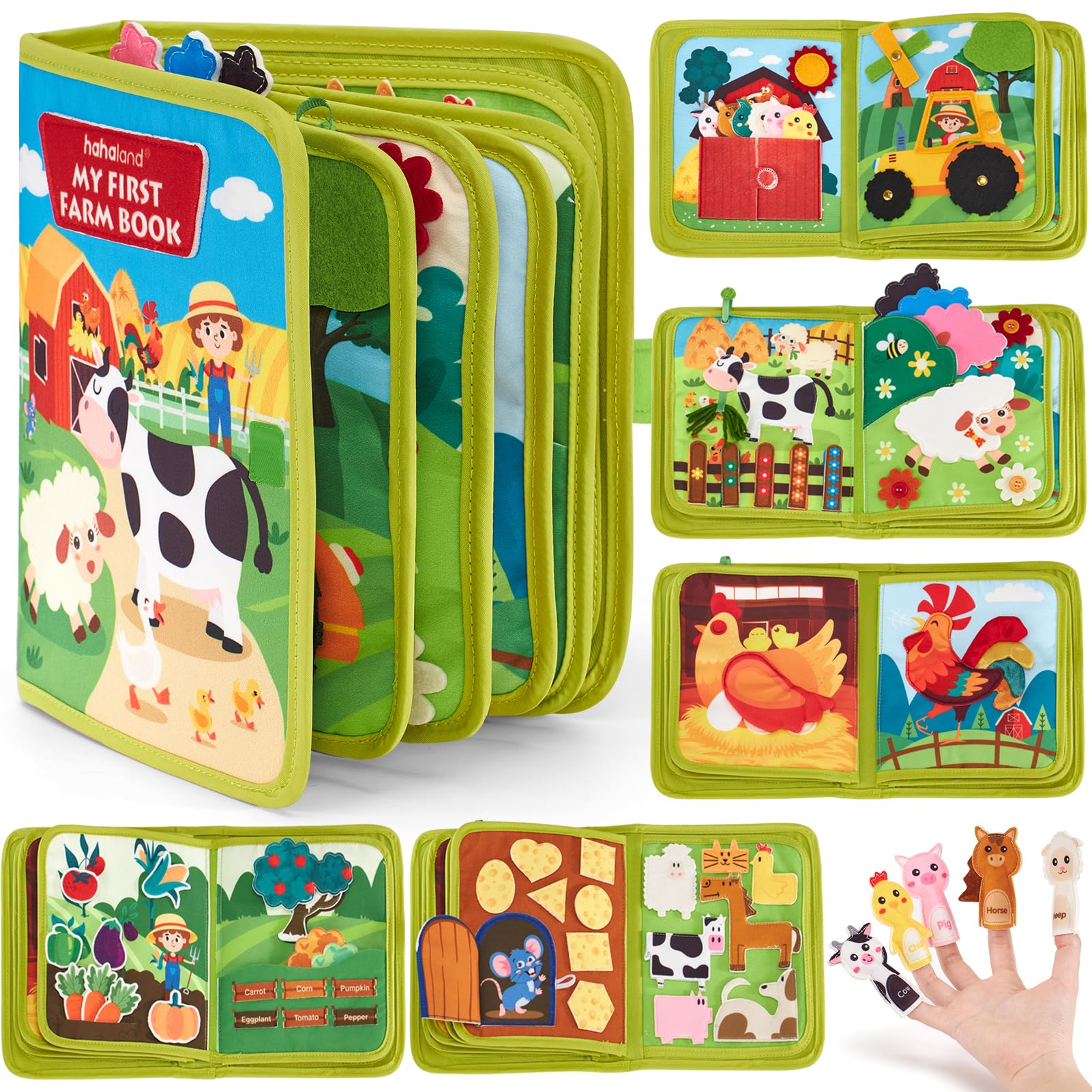 Montessori Busy Book for Toddlers 1-3 - Educational Quiet Activity Toy for Boys & Girls | Perfect Birthday Gift & Travel Toy